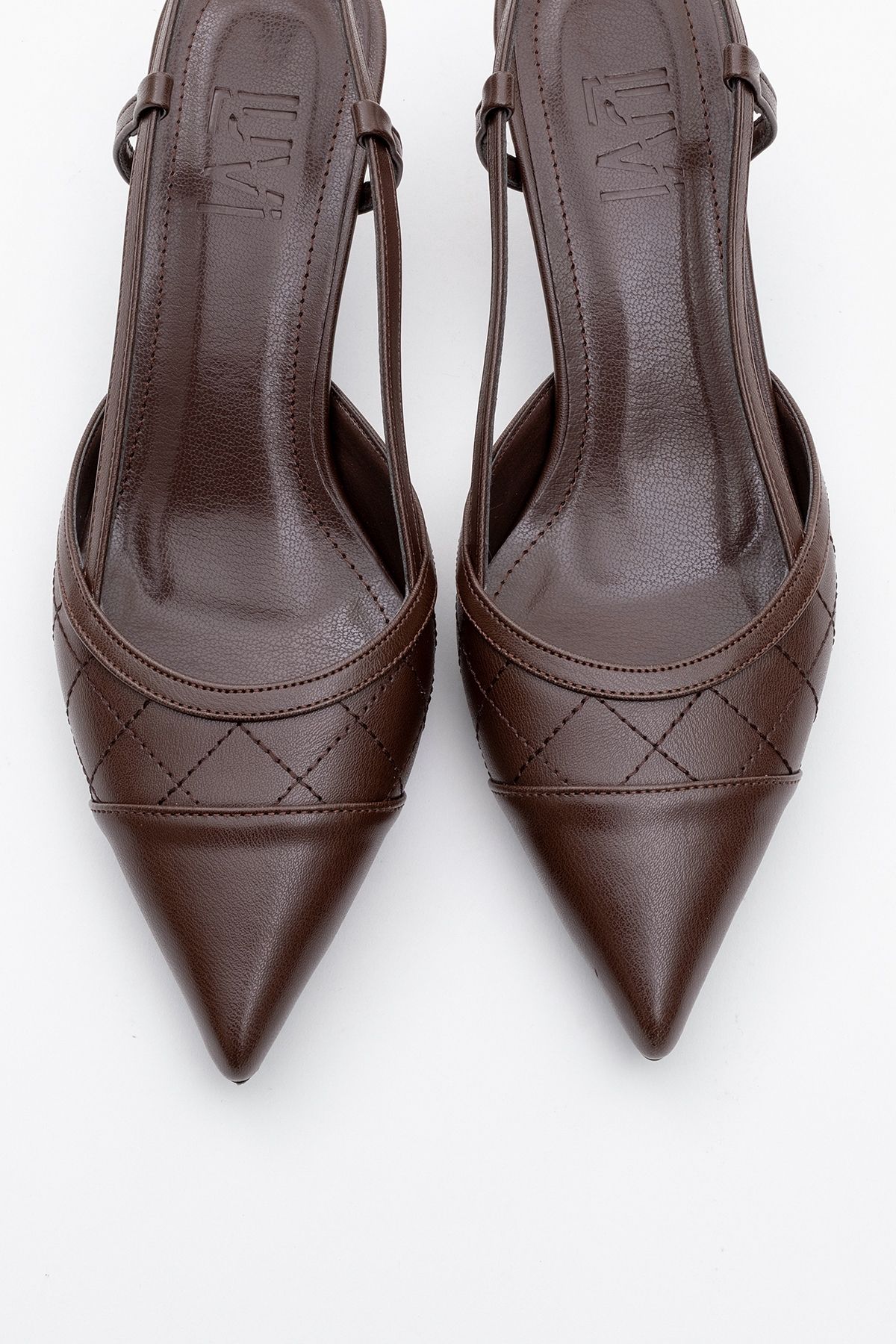 Luvi-Point Brown Women's Heeled Shoes 2