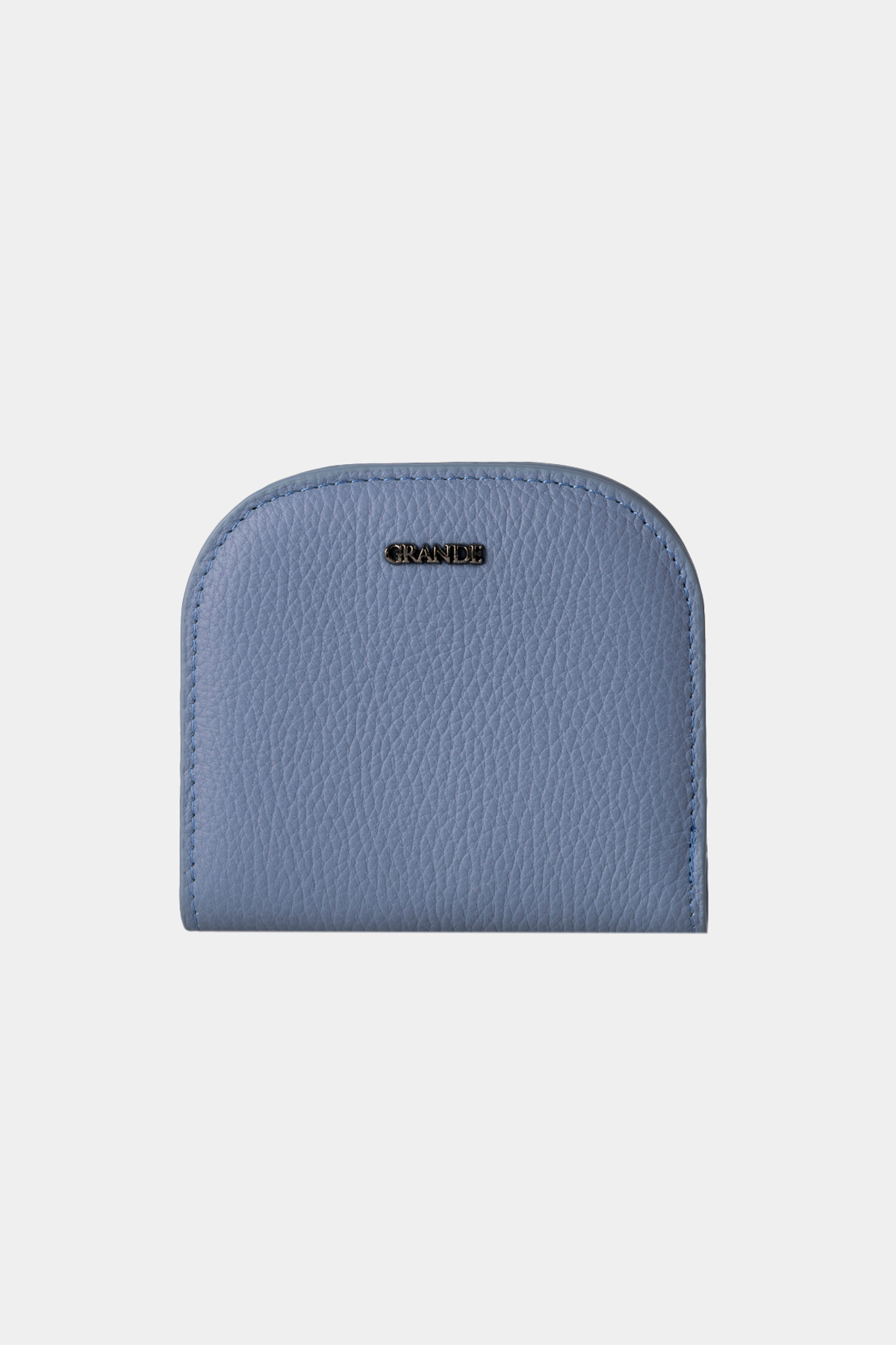 Grande-2817 Portofel Minimal Design Oval din Piele Veratică Flother Ice Blue 4