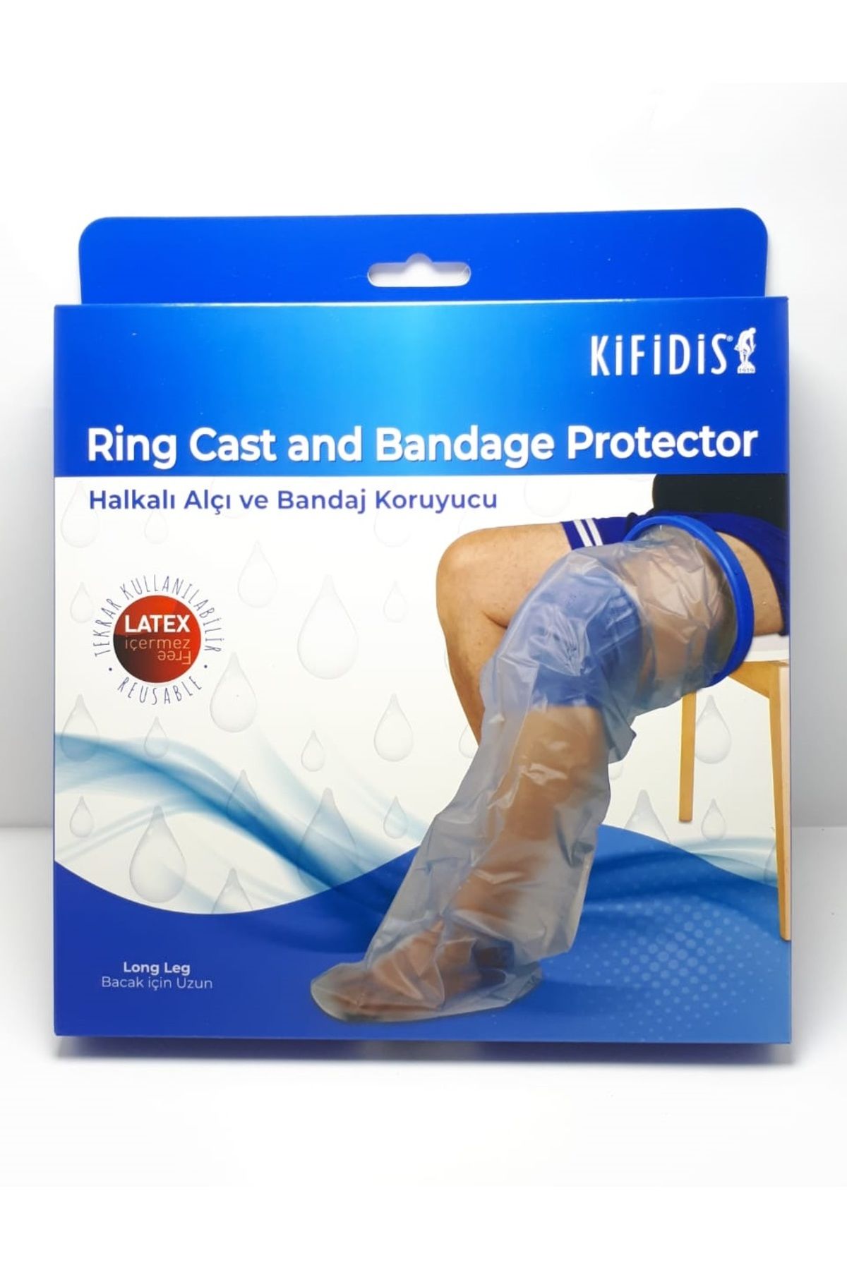 Kifidis Halkalı Alçı ve Bandaj Koruyucu Bacak İçin Uzun
