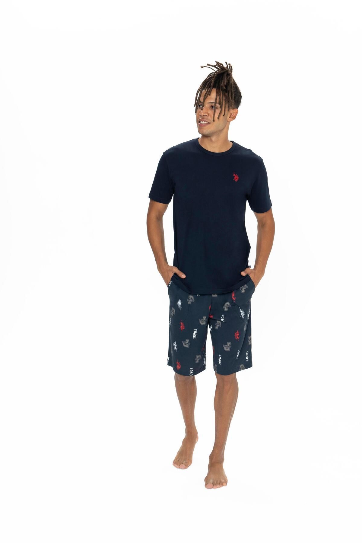 U.S. Polo Assn. Erkek Lacivert Şort Takım - 18867