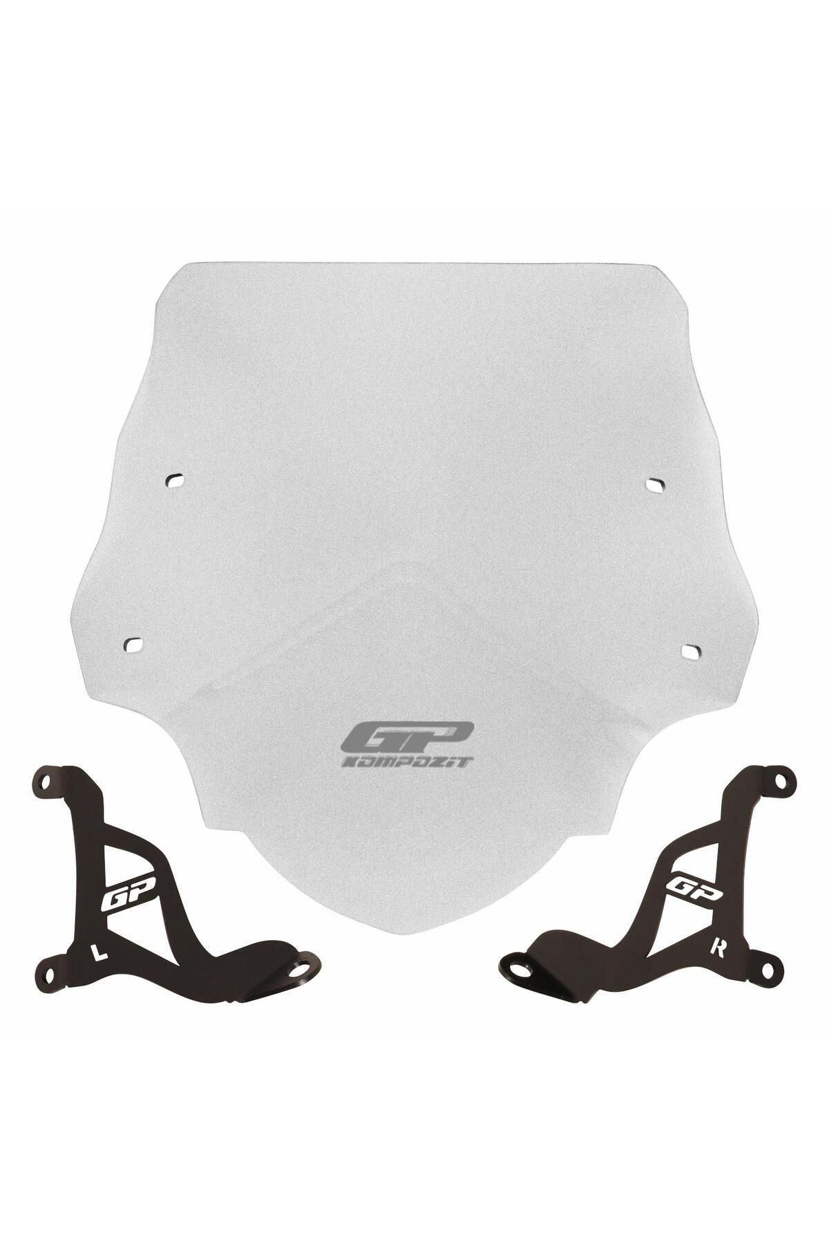 GP KOMPOZİT GP Kompozit Aprilia SR 125 / 160 2024 Uyumlu Kısa Ön Cam Şeffaf 38 cm