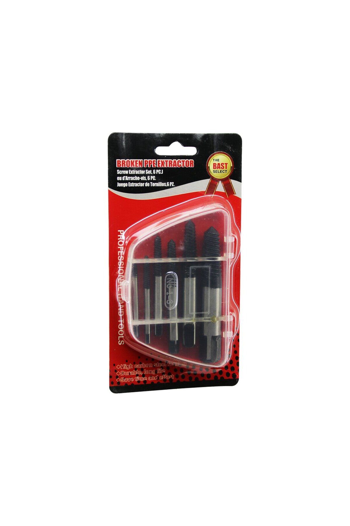ONE 6 PCS HASARLI VİDA ÇIKARICI SET - SOLA DÖNEN KLAVUZ UÇ (4767) - CDY2813-5143