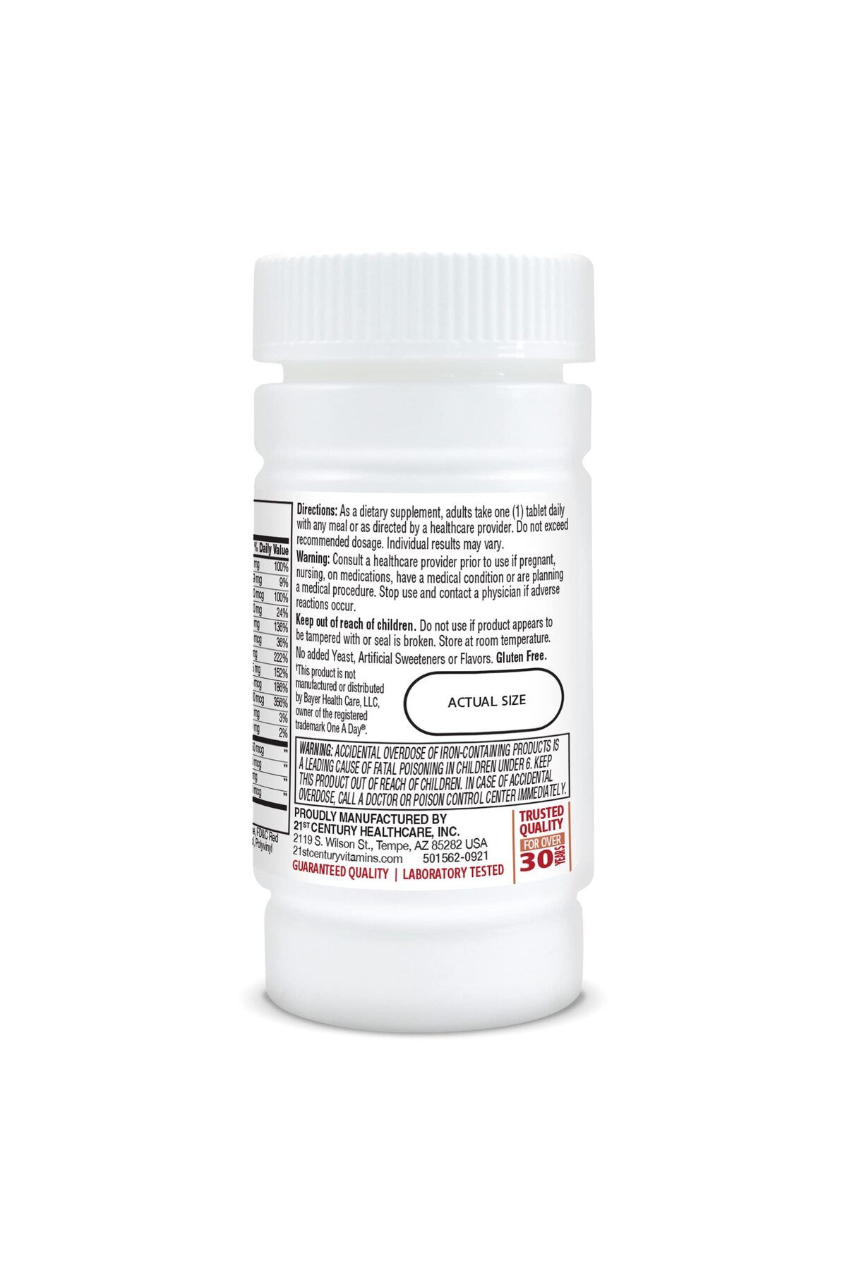 21st Century-One Daily Maximum Tablets, 100 Count (Pack of 3) 7