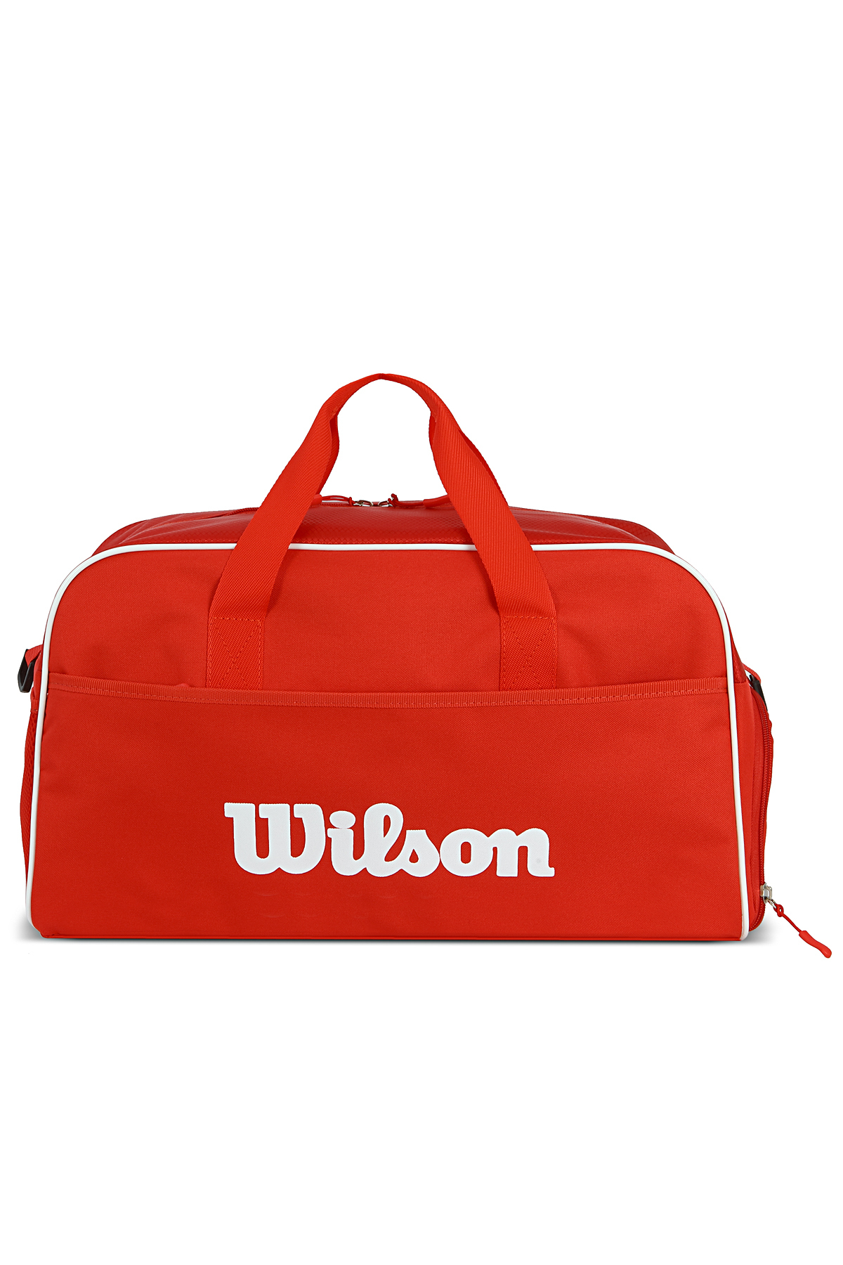 Wilson  Lisanslı Kırmızı Unisex Ayakkabı Bölmeli Su Geçirmez Gym Fitness Spor Seyahat Çantası El Valizi - Görsel 5