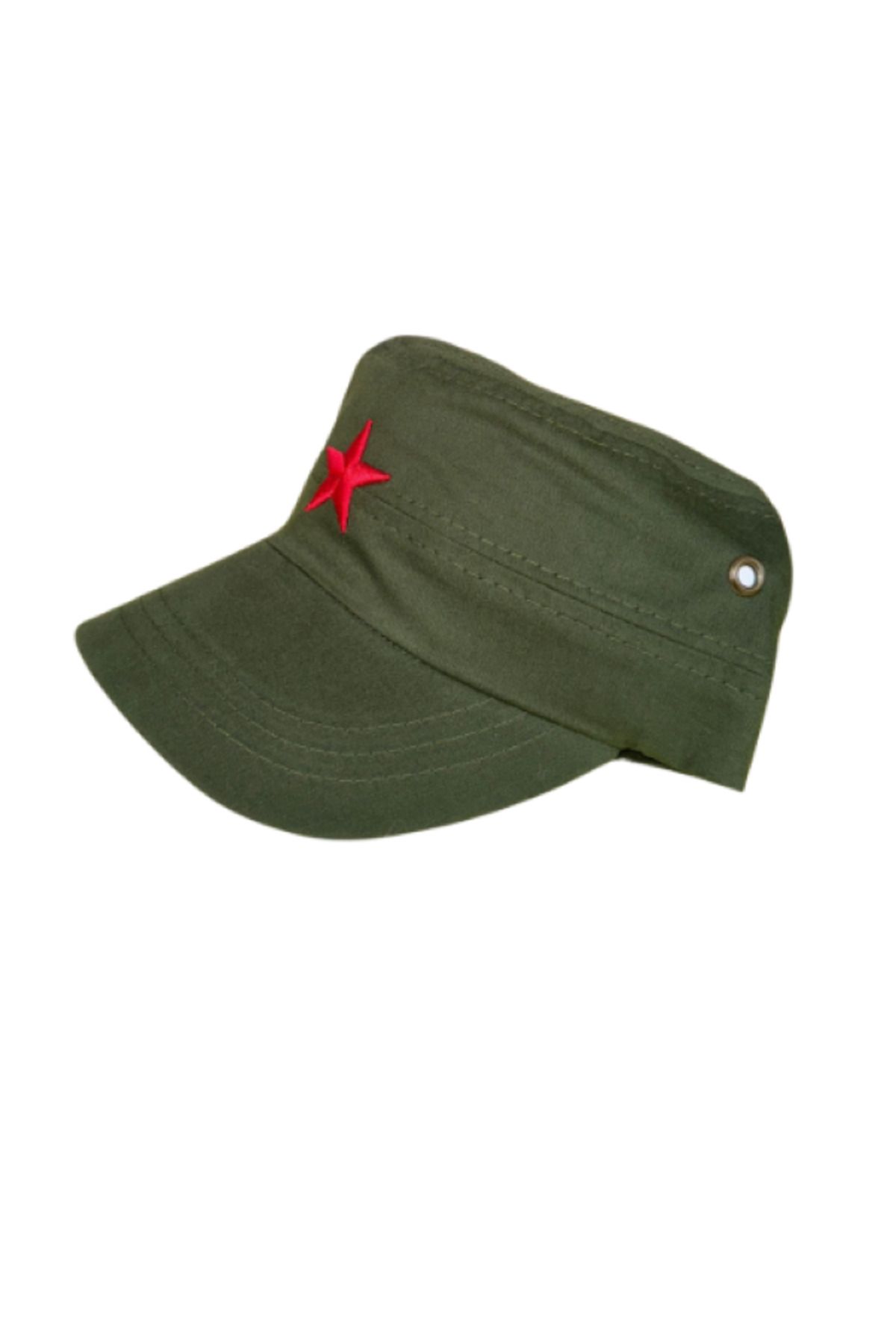 Mihos-Unisex Khaki Star Che Guevara & Fidel Castro Hat 3