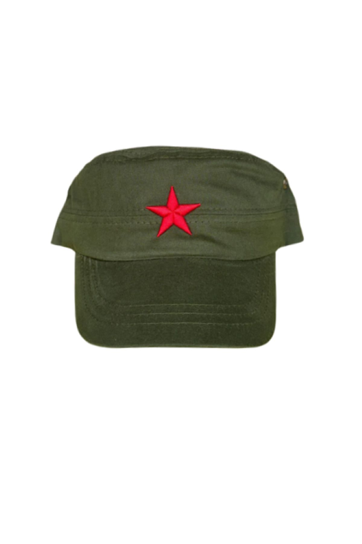 Mihos-Unisex Khaki Star Che Guevara & Fidel Castro Hat 1