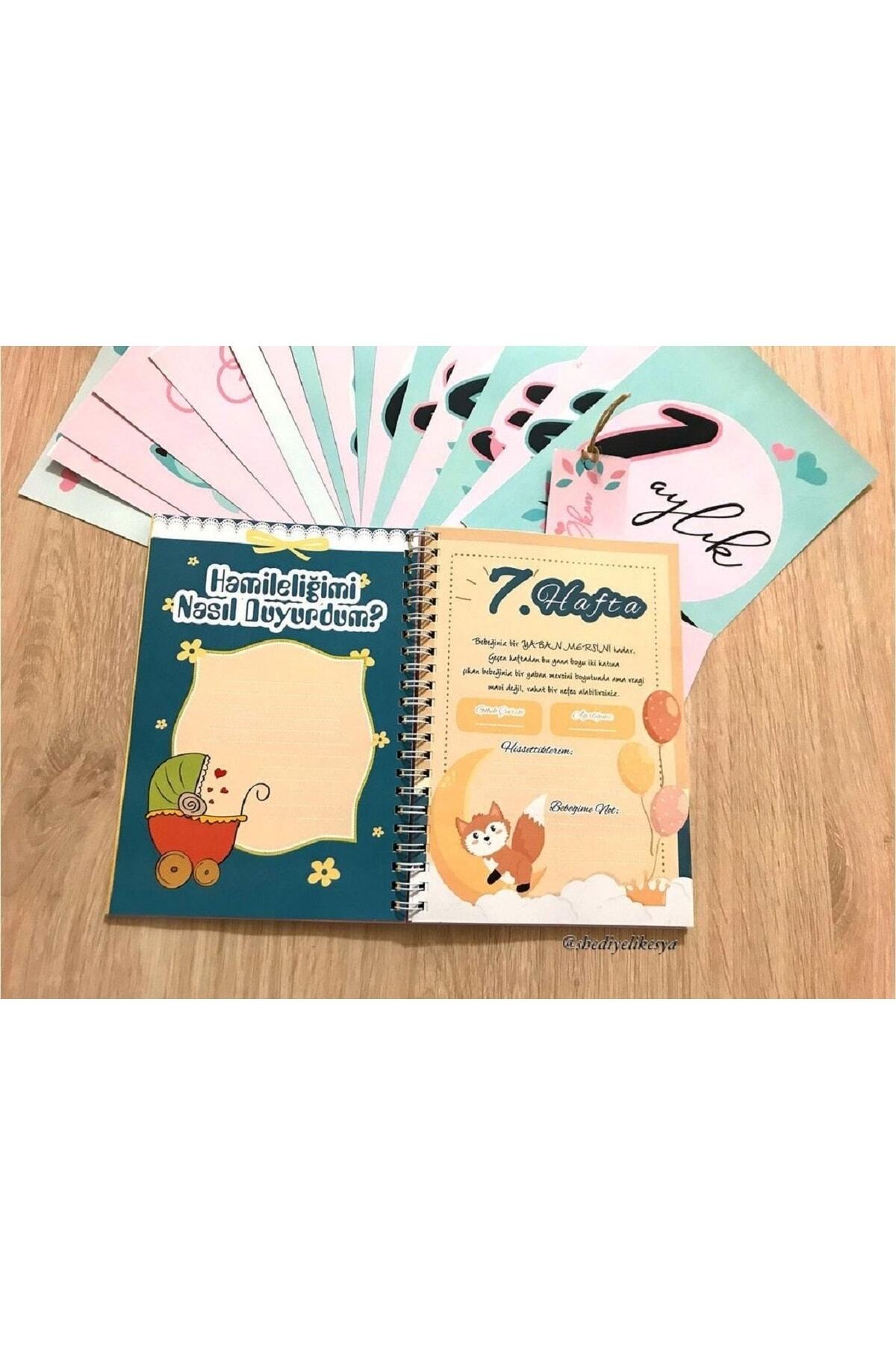 sandal hediyelik Hamilelik Ve Anne Bebek Günlüğü / Bebek Anı Defteri / Anı Kartları Hediye / Kişiye Özel Tasarım fotoğrafı 7 (önizleme)