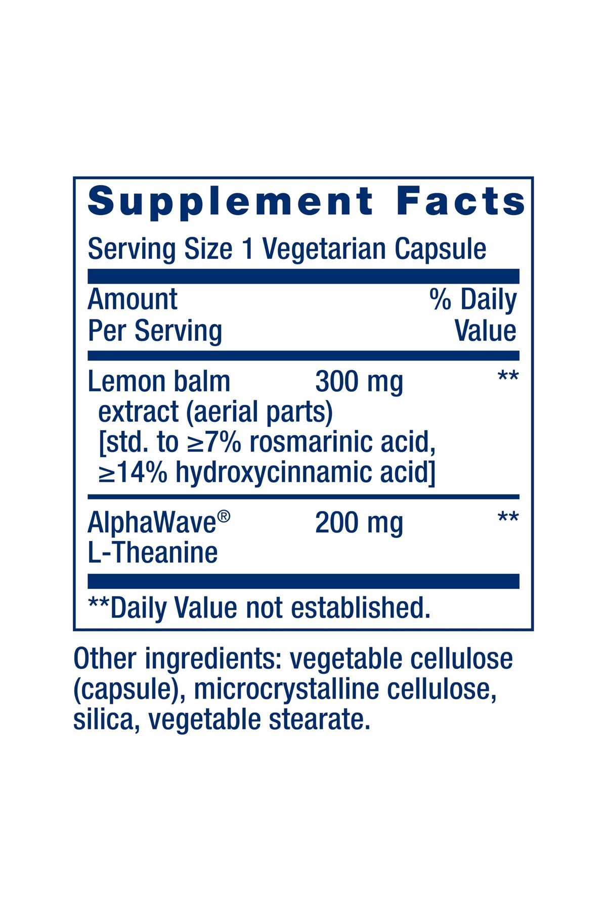 Life Extension-Lemon Balm & L-Theanine Stress Relief Supplement, Gluten-Free, Non-GMO, Vegetarian, 30 Capsules 3