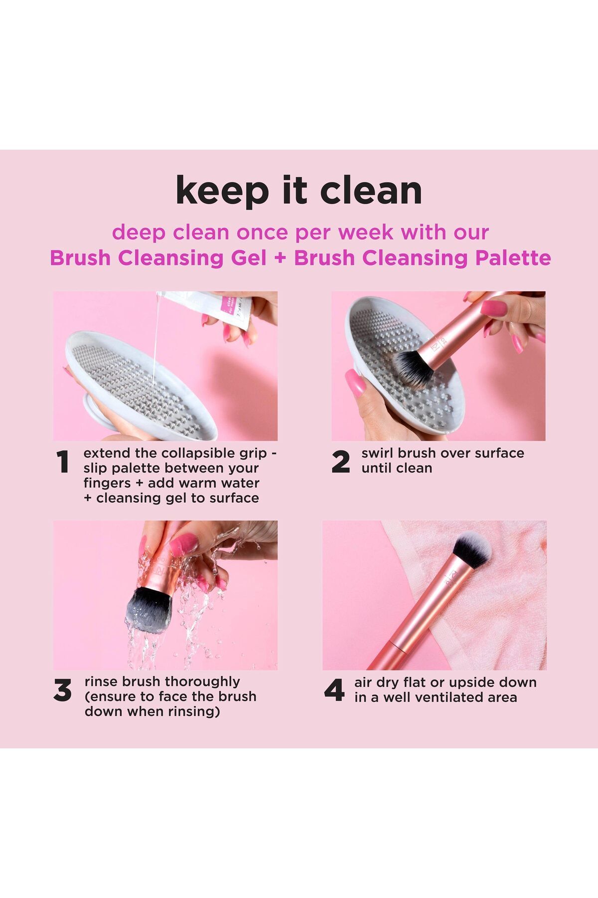 Real Techniques-Expert Face Foundation Brush, Dense Bristles for Streak-Free Buffing, Orange, 1 Count 7