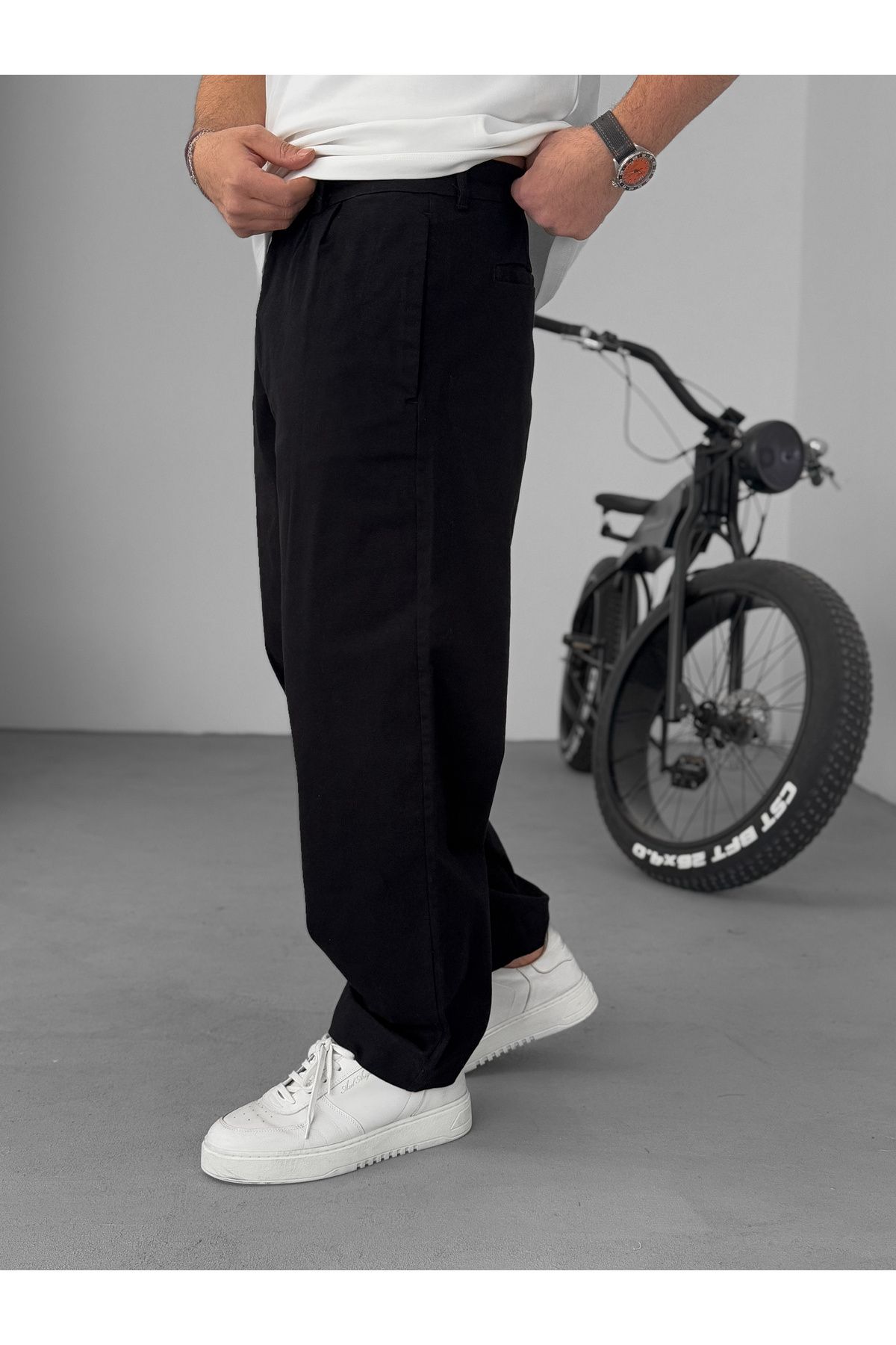 BYBASICMAN-Black Basic Boyfriend Pants Ke-1008/1005/1009 5