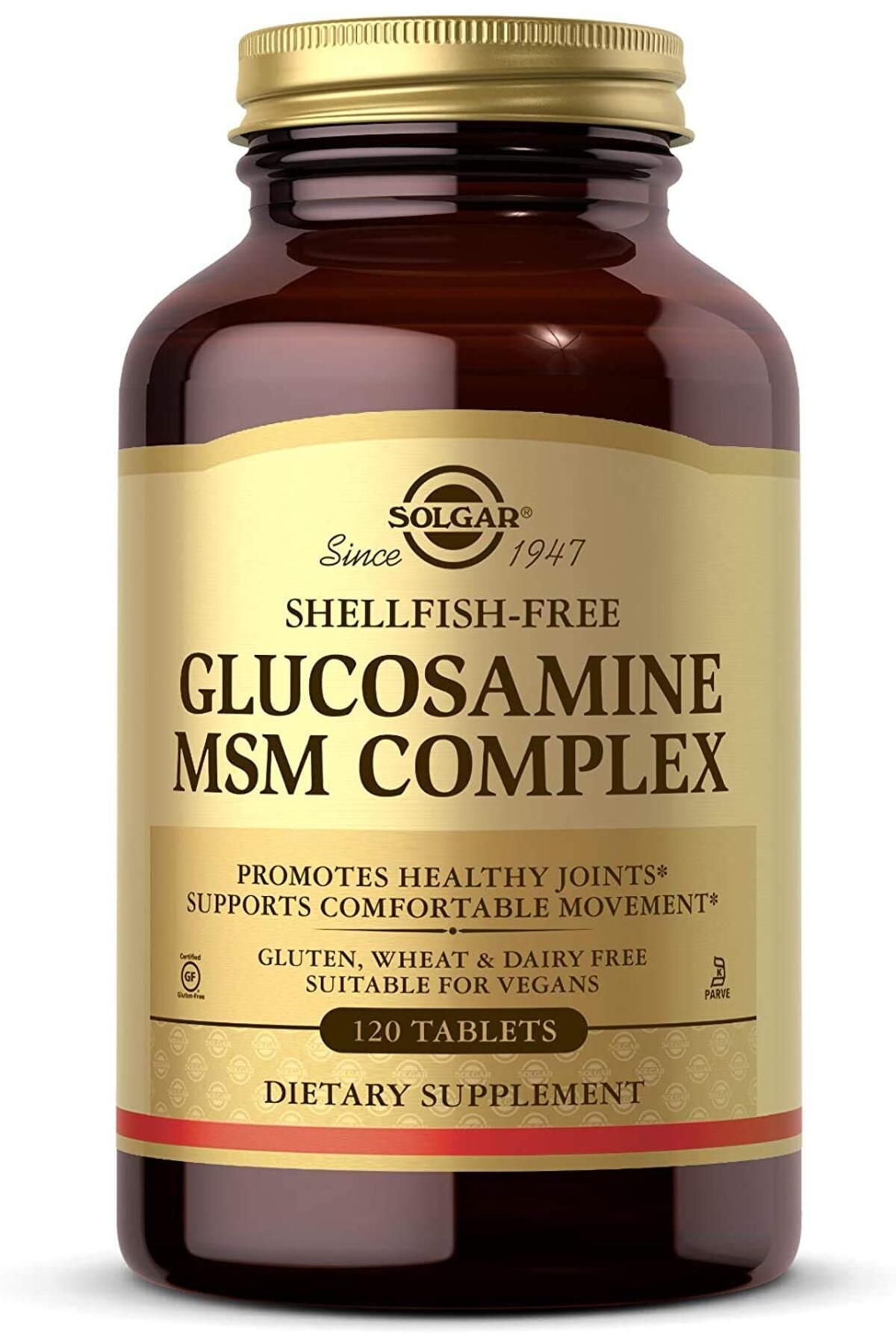 Solgar-Glucosamine MSM Complex, 120 Tabs - Joint Health, Shellfish-Free, Gluten-Free, Kosher 1