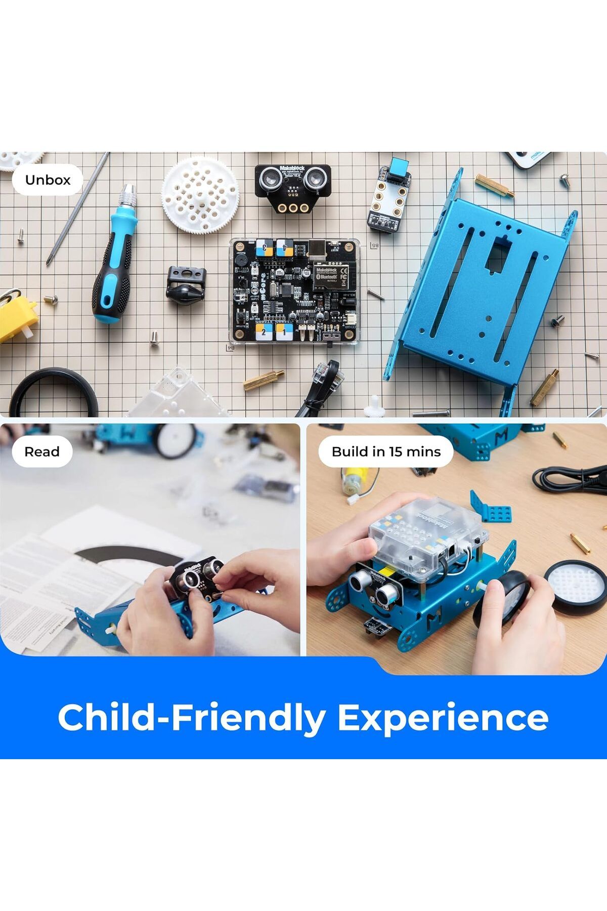 MakeBlock-مجموعة روبوتات mBot، روبوتات للأطفال من سن 8 إلى 12 عامًا تعلم البرمجة باستخدام Scratch وArduino 8