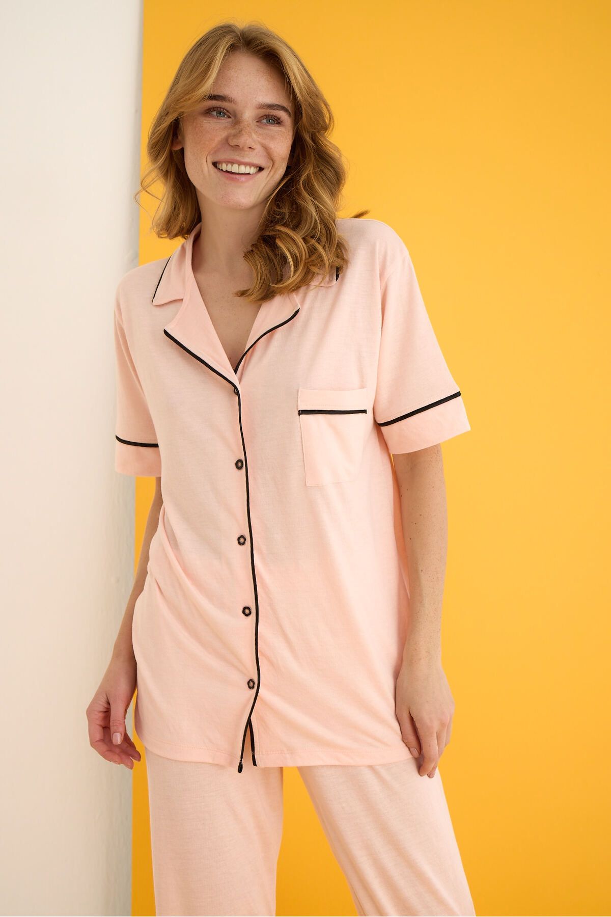 ELİTOL-Viscose Buttoned Pajama Set 2