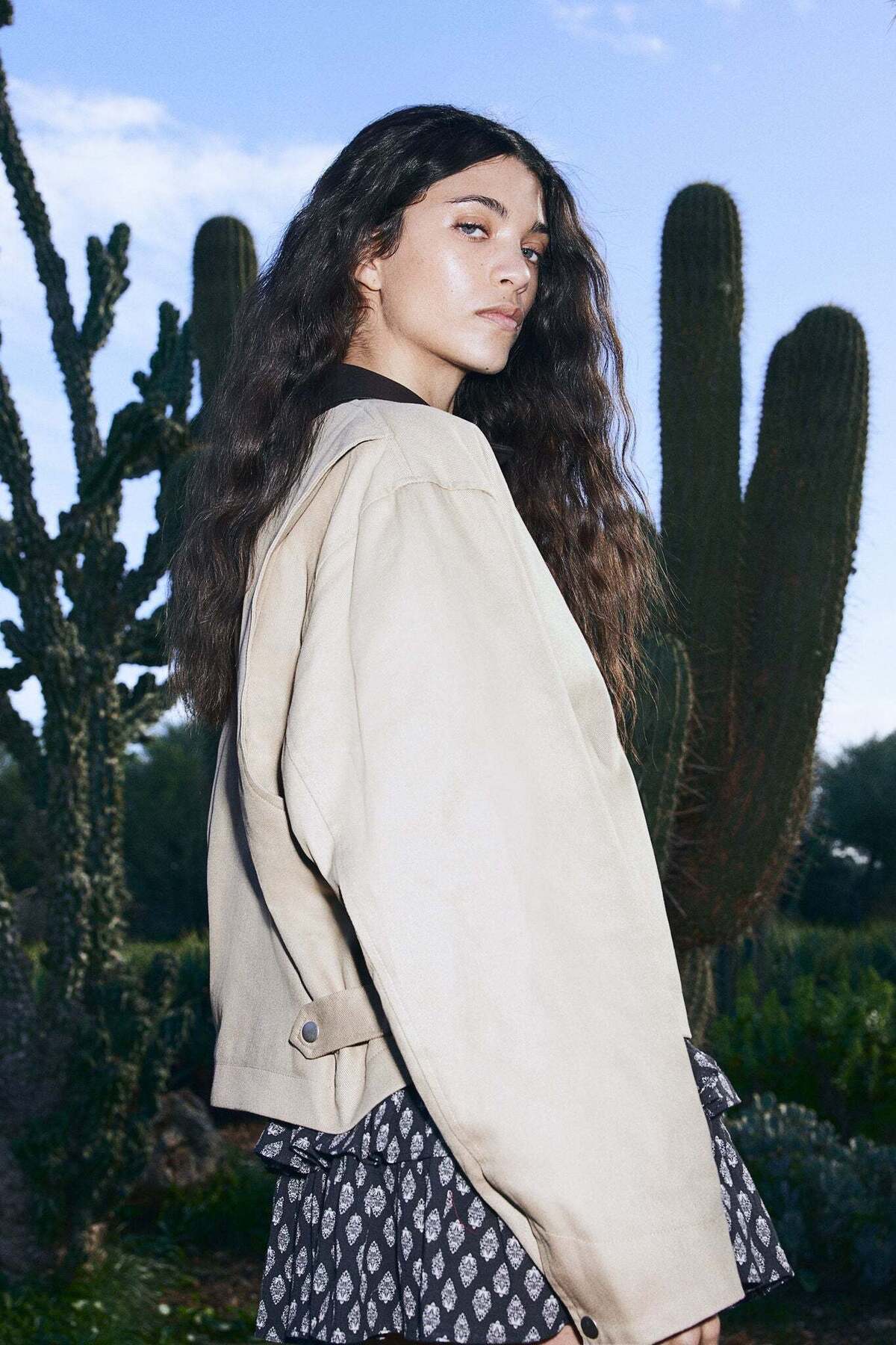 H&M-Coated-collar twill jacket 6