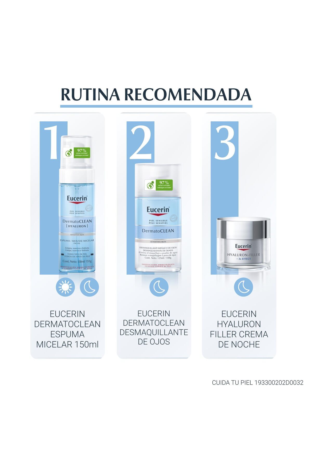 Eucerin-Dermatoclean Face Makeup Remover 125 Ml Colour 125 Ml O/Pack 6