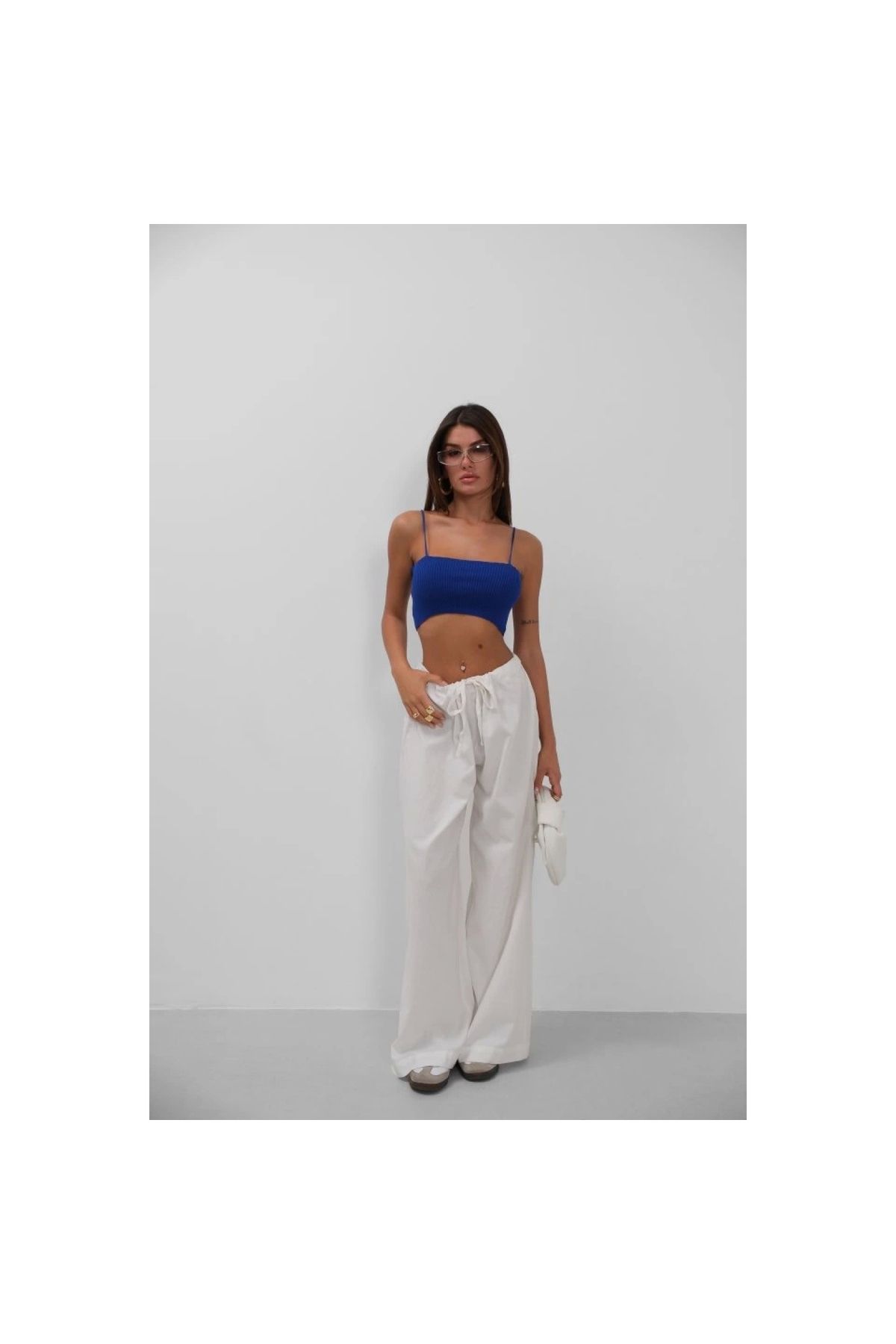 Marsilyan İnce Askılı Crop Top