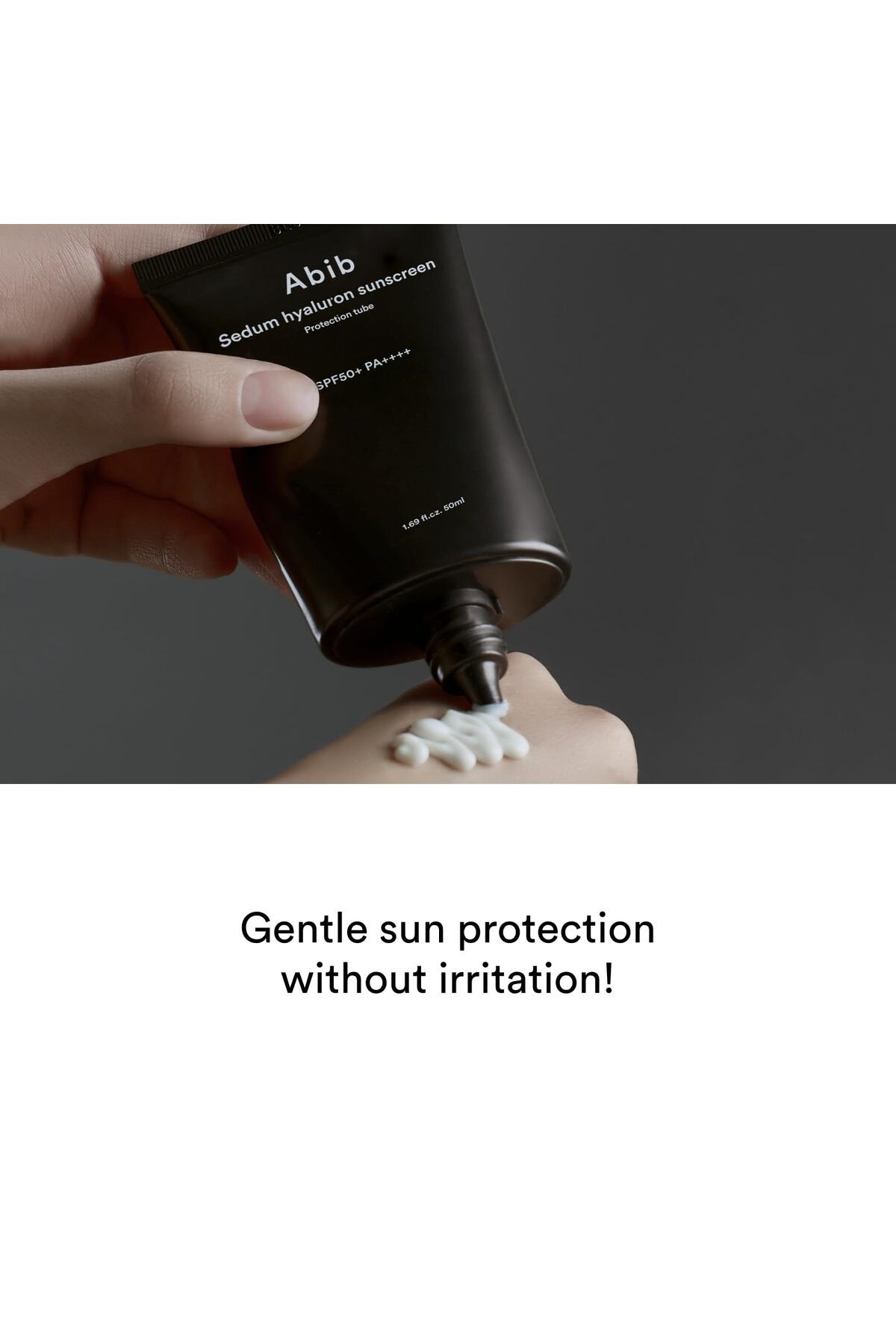 Abib-Sedum Hyaluron Sunscreen 50ml, Hydrating, Reef Safe, Non-Sticky, Sensitive Skin, Allantoin 6