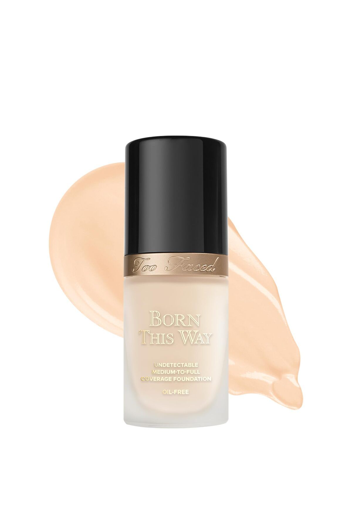 Too Faced-Born This Way Liquid Foundation | Medium-Full Coverage | Hydrating, Oil Free, 1 Fl Oz, Swan 1