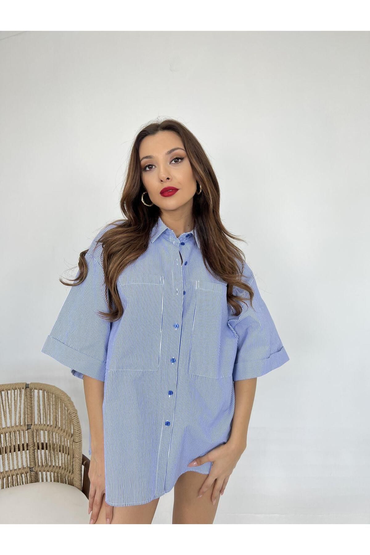 Simala-Blue White Striped 5482 Shirt 5