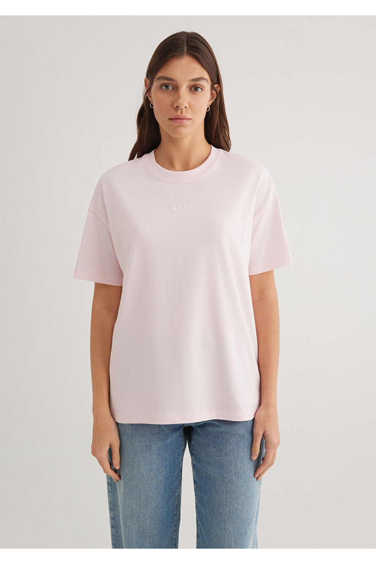 Mavi-Printed Pink T-Shirt Loose Fit / Loose Relaxed Cut 1612518 -89200 4