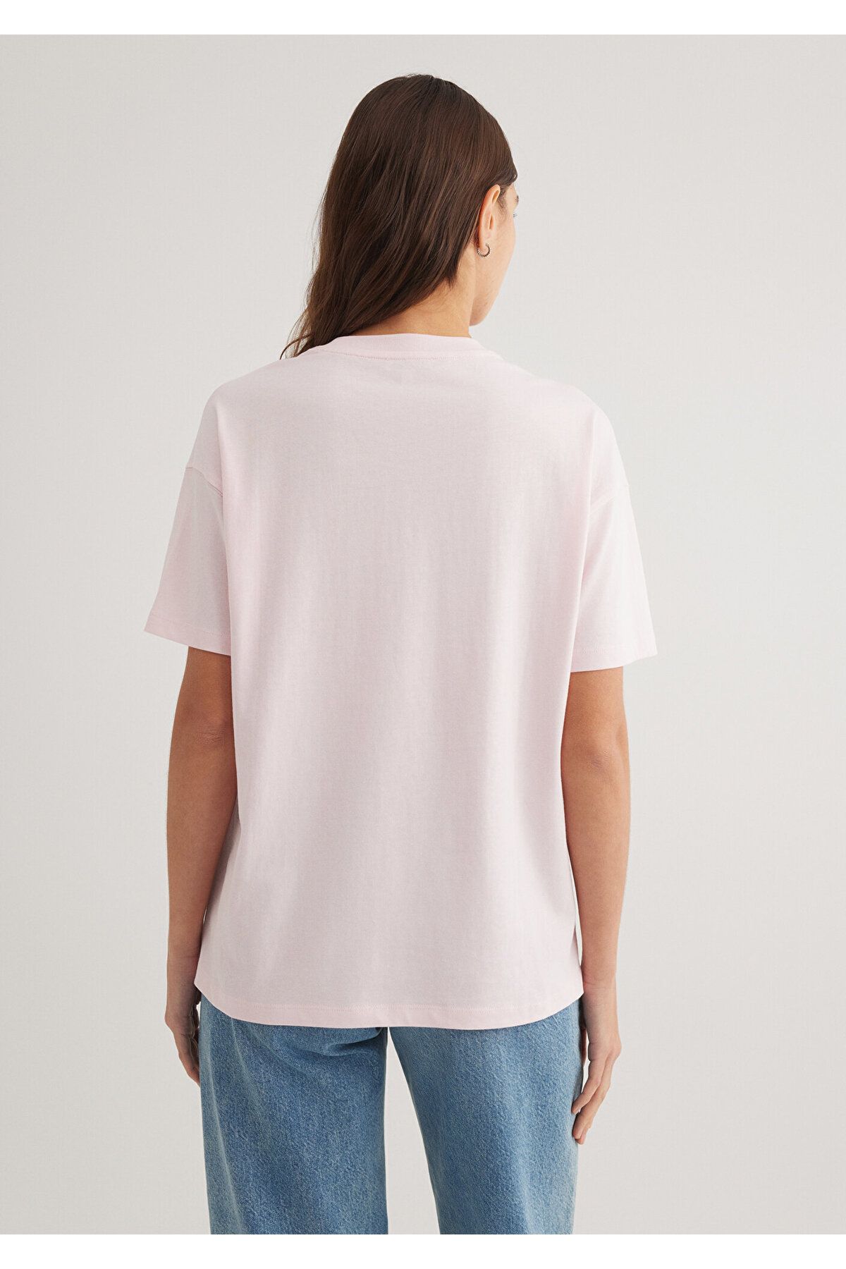 Mavi-Printed Pink T-Shirt Loose Fit / Loose Relaxed Cut 1612518 -89200 5