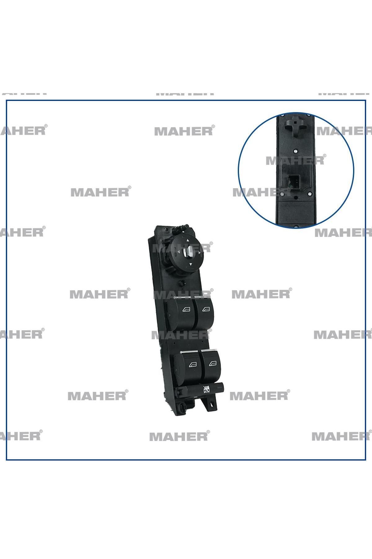 MAHER Düğme Cam Açma Focus / C-max 14= (DÖRTLÜ) Ayna Ayar Düğmeli Çerçevesiz Sol Mhr-26518 Uyumlu