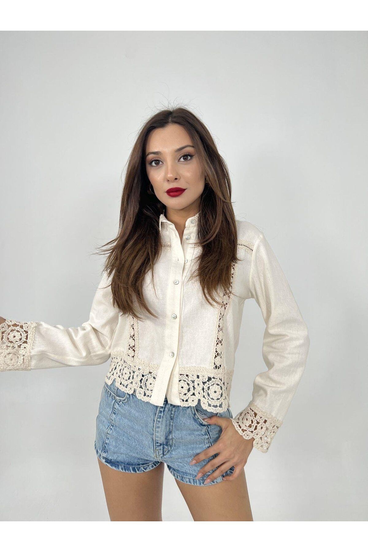 Gökyüzü Moda 6424 GÖMLEK-BEJ