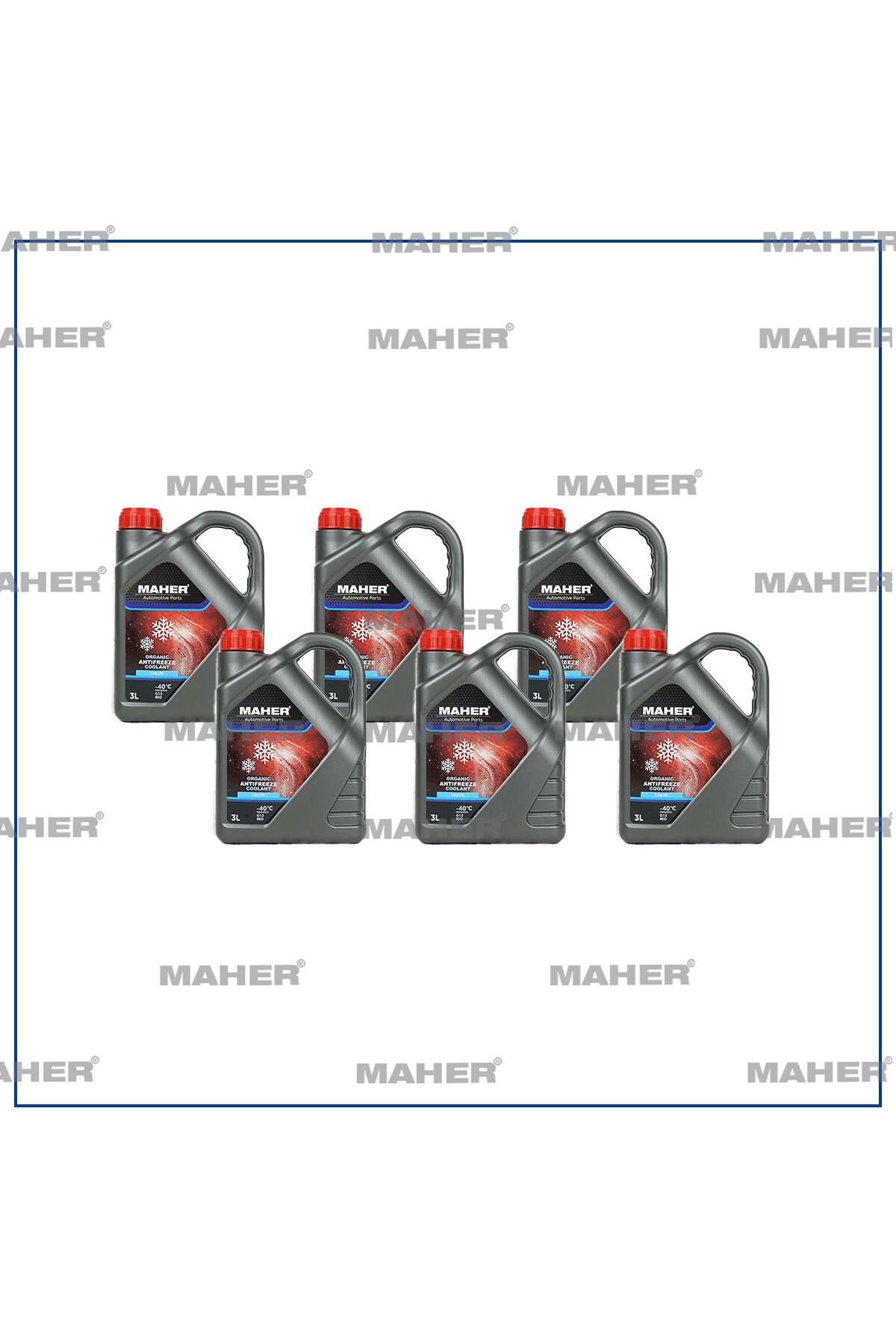 MAHER Antifriz Kirmizi Seri Organik -40° 3 Litre Mhr-11487
