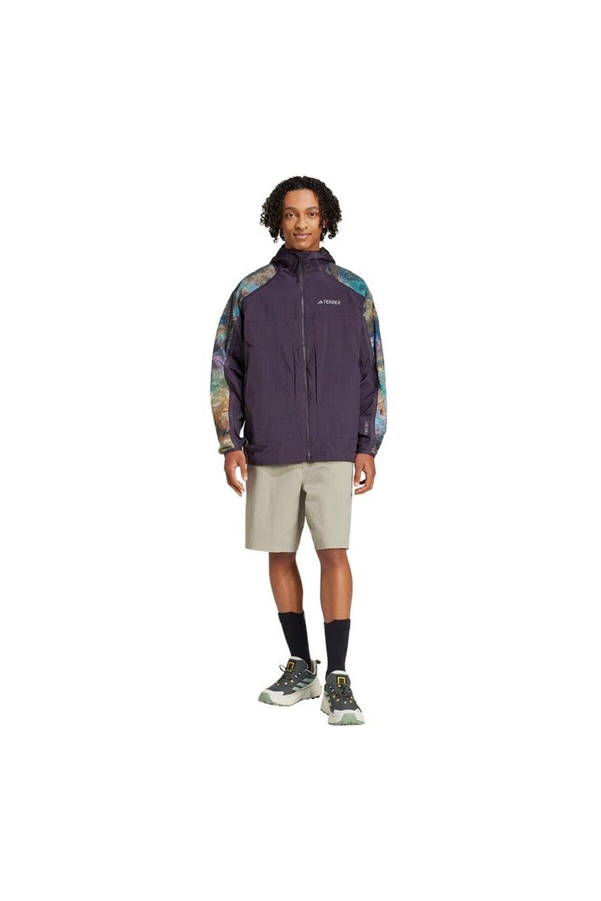 adidas-Men's Purple Jacket Ng W.R Aop Jkt Jd5839 5