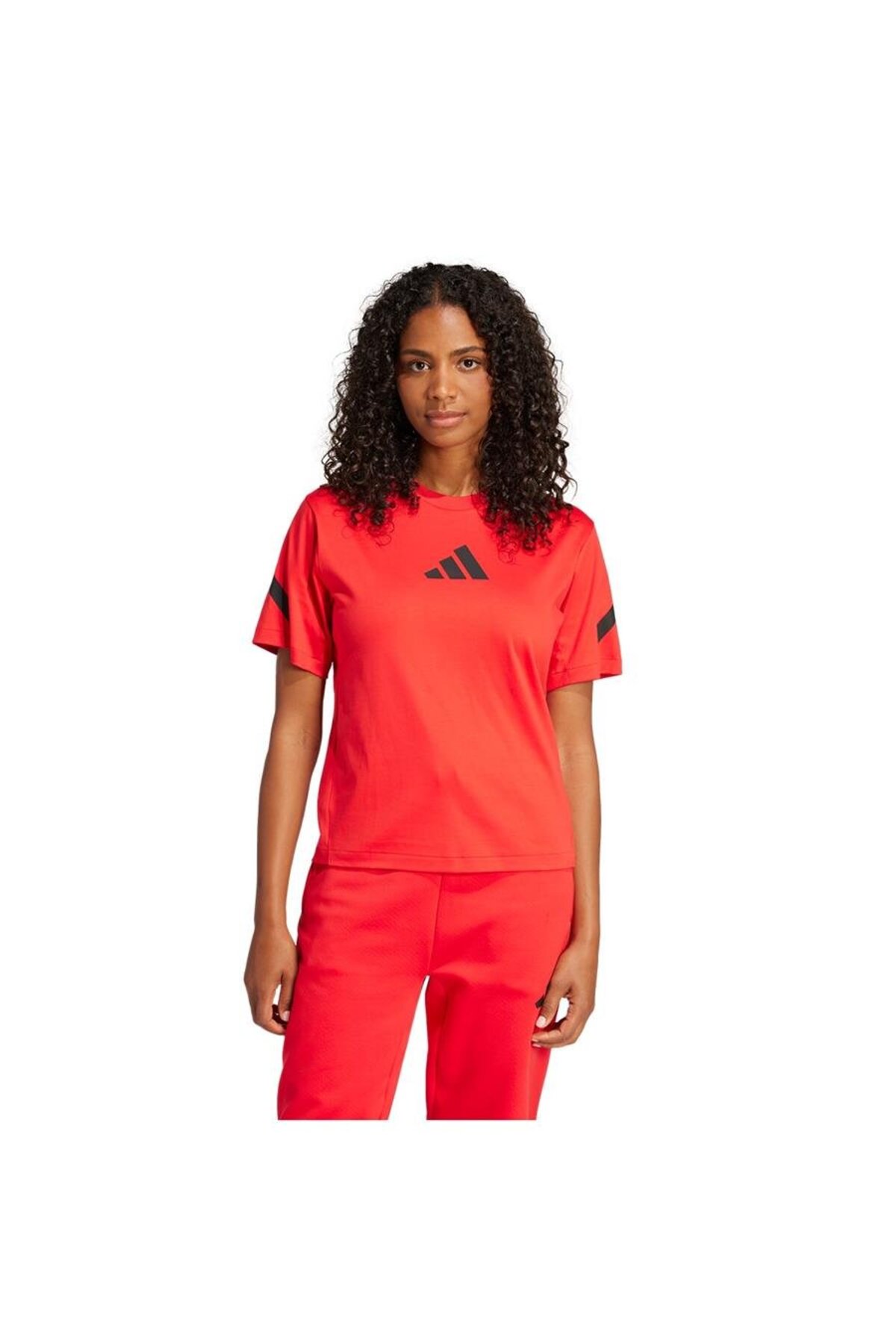 adidas-Women's Red T-Shirt W Z.N.E. Tee Jj4779 2