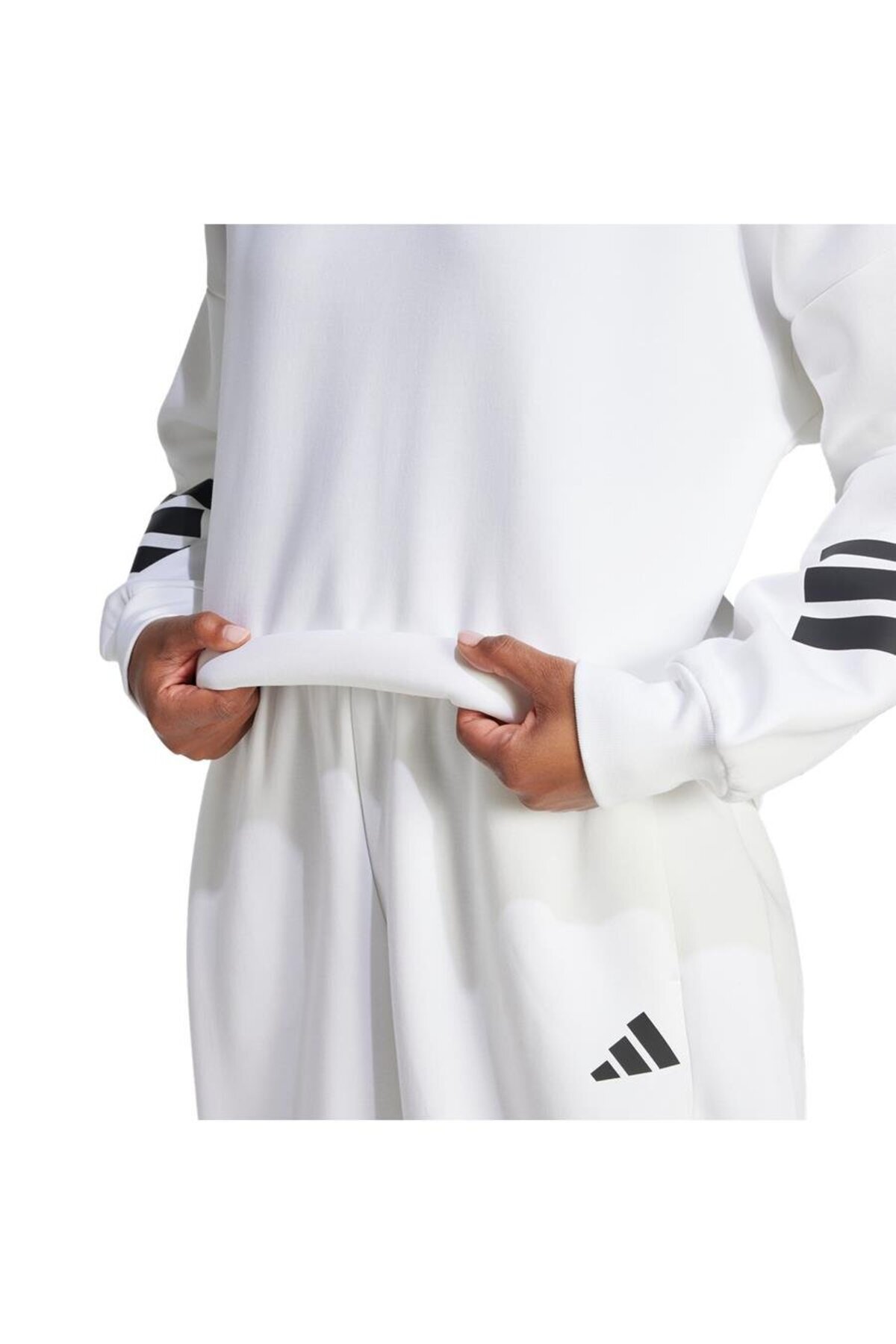 adidas-Hanorac alb pentru femei (YARANCI KAYAL) W Fi 3s Swt Je0204 6