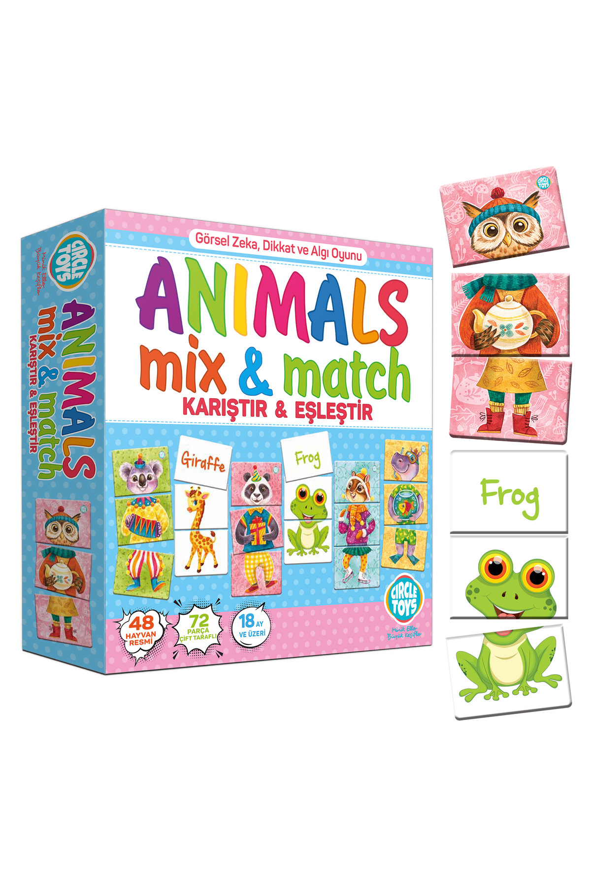 Circle Toys Animal Mix&match Karıştır Eşleştir Puzzle 72 Parça fotoğrafı 2 (önizleme)