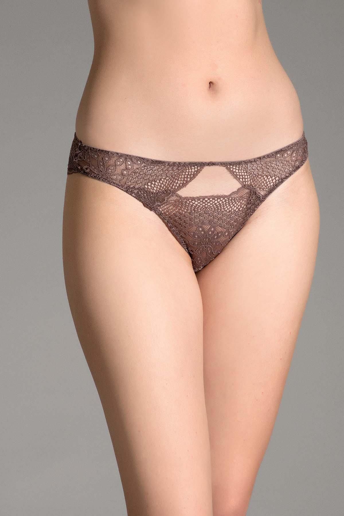 cotonhause-Women's Lace Brown Panties 363018 1