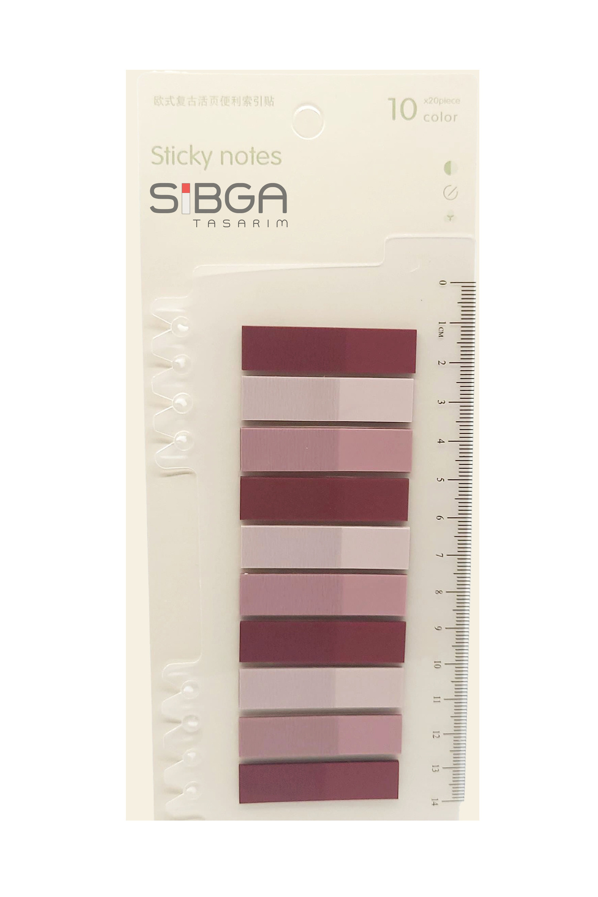 sibga tasarım Şeffaf Renkli Postit Post-it Post It. Kitap Ayracı Ayraç Postit Sticker Not Kağıdı 200 Yaprak