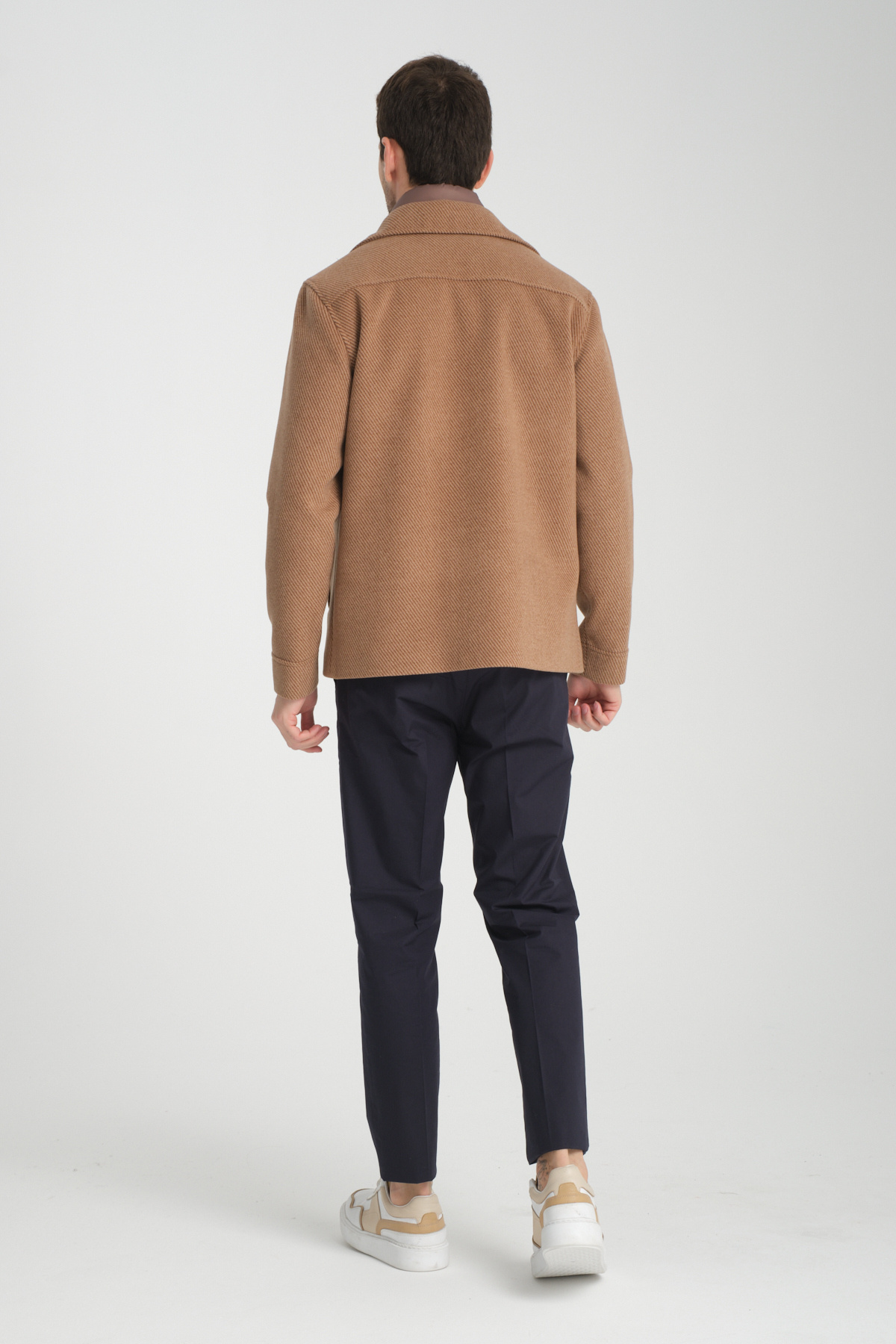 Maxi Erkek Camel Diagonel Likralı Kısa Önü Çıkmalı Kaşe-Kaban — فلزی 9995 MAXİ — تصویر 6 از 8