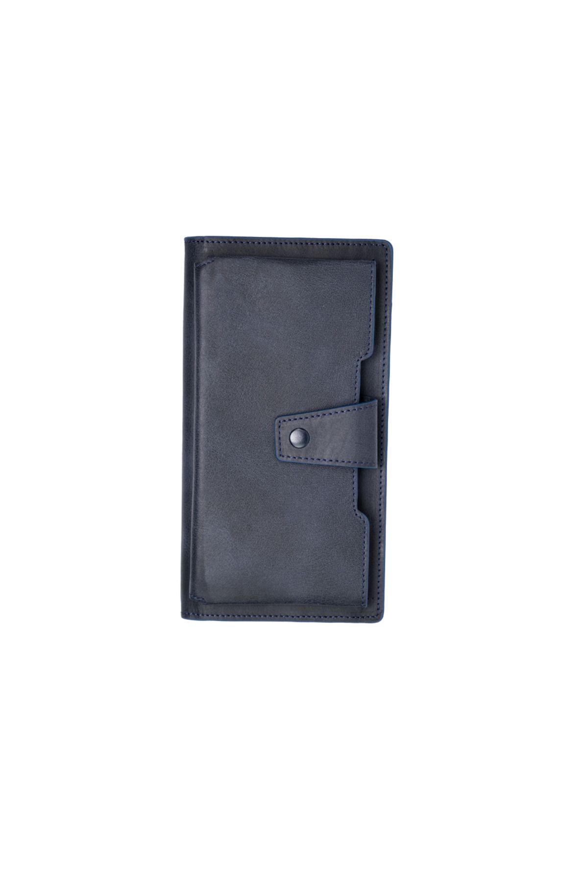 MFT Leather Design-6954 Genuine Leather Unisex Wallet with Phone Compartment 1