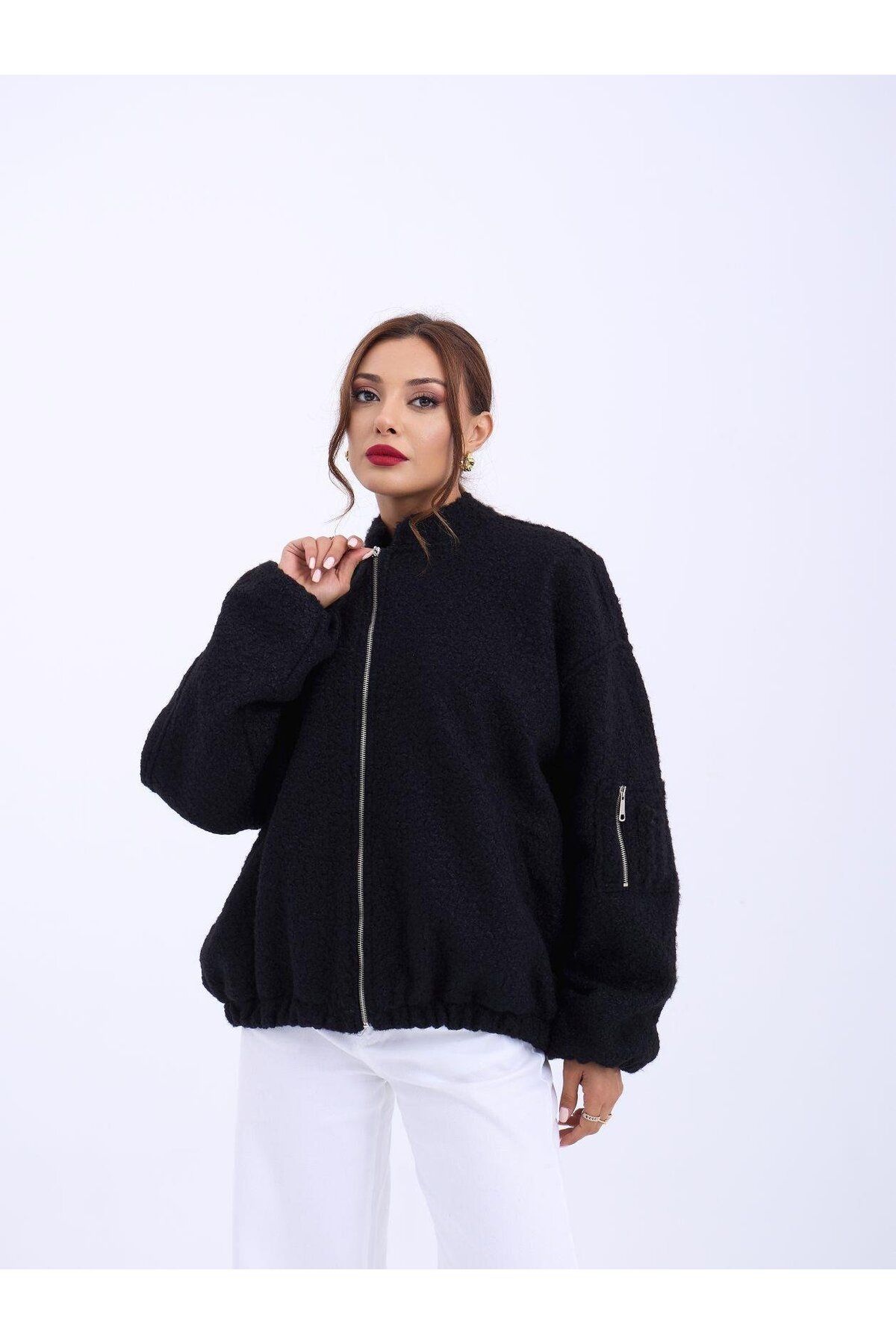 velmorafashion 6746 CEKET-SİYAH