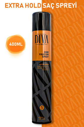 PNG DIVA Saç Spreyi 400 ml | Extra Hold | Gün Boyu Sabit Tutuş | Fırça Etkili...