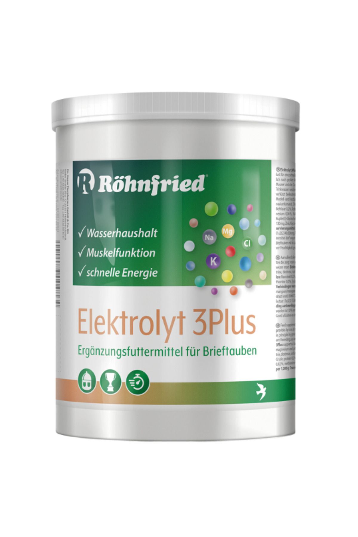 Röhnfried Elektrolyt 3plus Kuşlarda Ishal Ve Sıvı Kaybı 10 gr