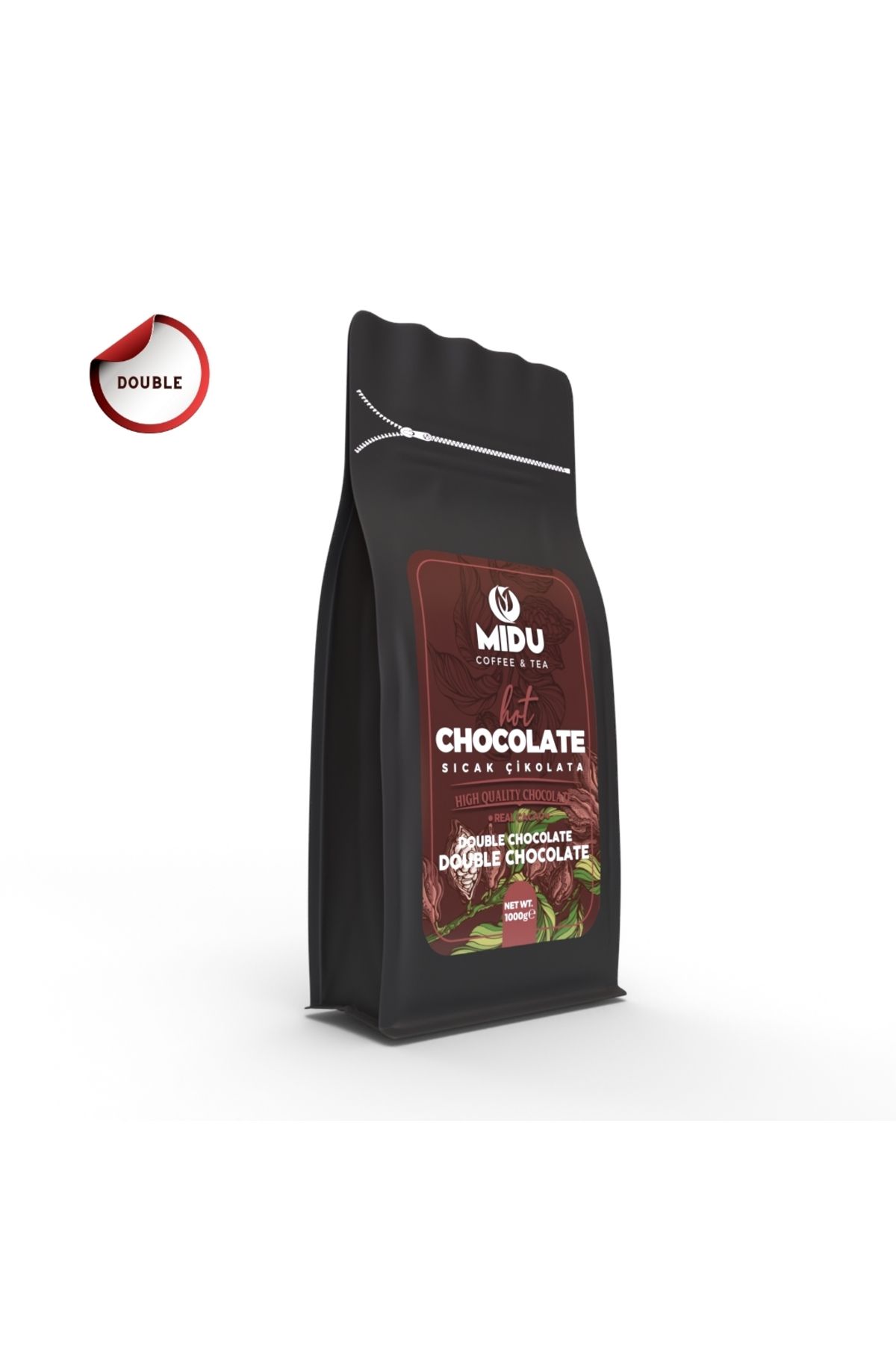 MİDU COFFEE & TEA SICAK ÇİKOLATA DOUBLE CHOCOLATE 1000 GR.