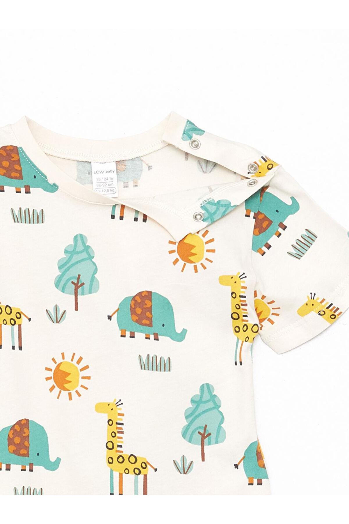 LC Waikiki Bisiklet Yaka Kısa Kollu Erkek Bebek Tişört Ve Pantolon 2'li Takım (S4) fotoğrafı 6 (önizleme)