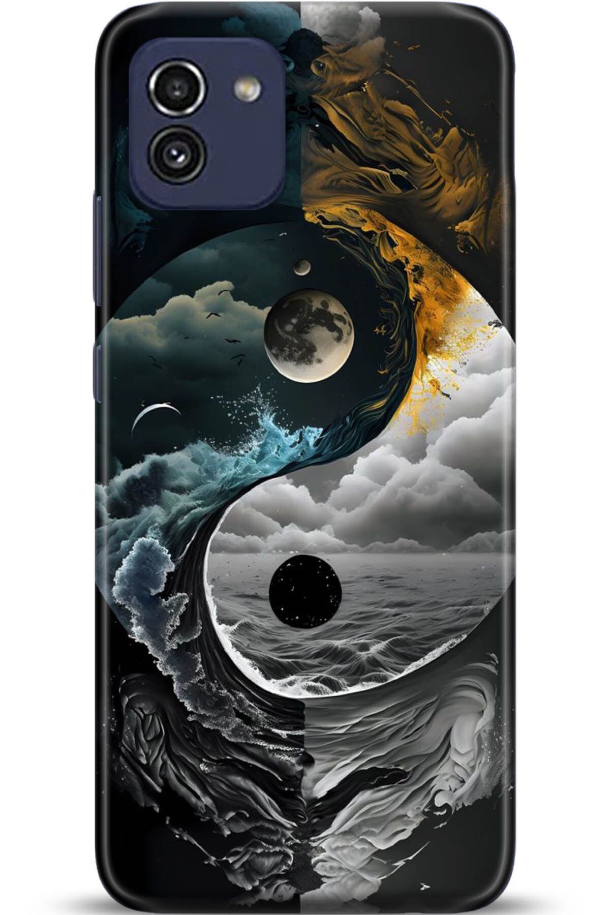 Noprin Samsung Galaxy A03 Kılıf HD Baskılı Kılıf - Loving You Series * 5177