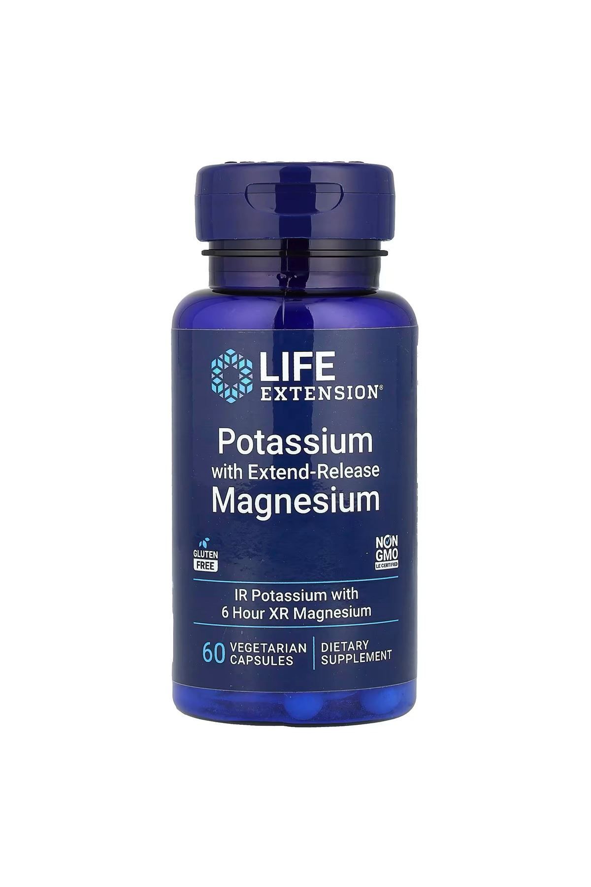 Life Extension , Potasyum ve Extend-Release Magnezyum, 60 Vejetaryen Kapsül