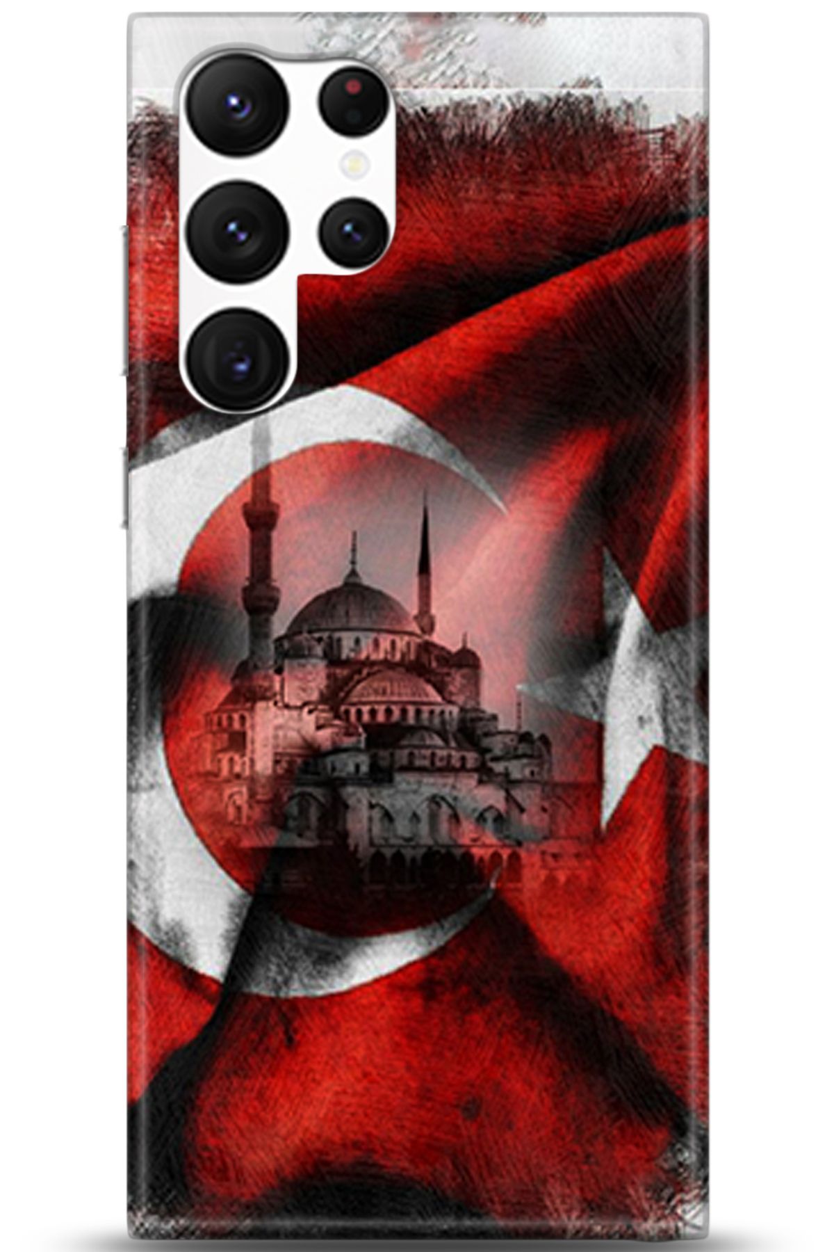 Noprin Samsung Galaxy S22 Ultra Kılıf HD Baskılı Kılıf - Loving You Series * 5178