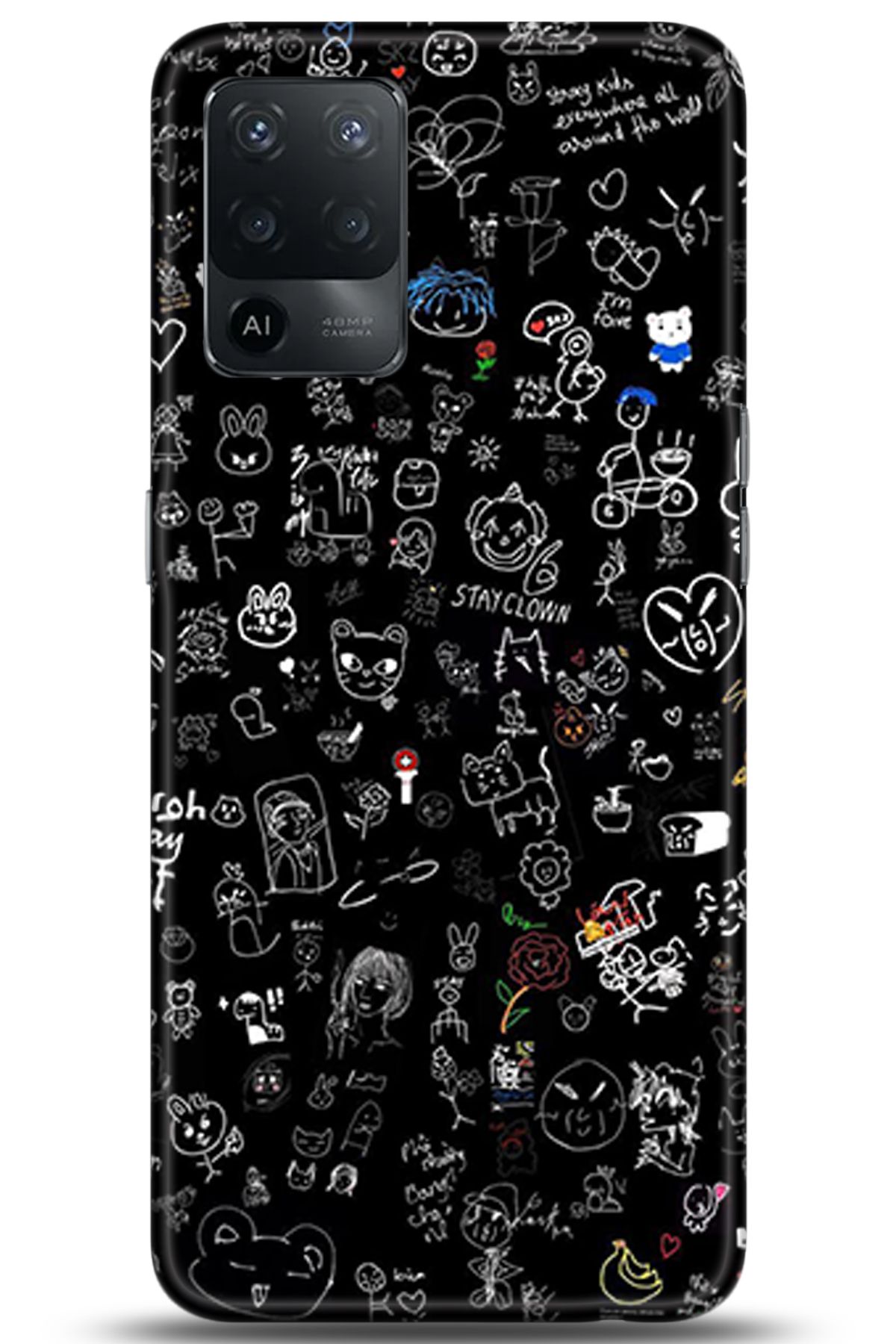 OPPO Reno 5 Lite Kılıf HD Baskılı Kılıf - Loving You Series * 5143