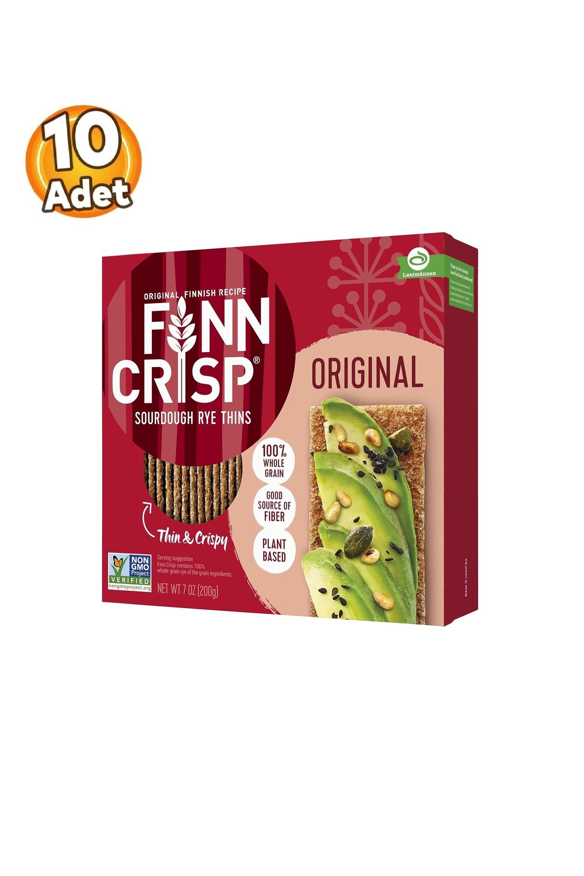 Finn Crisp Orijinal Çavdarlı Kraker 10 x 200 Gr