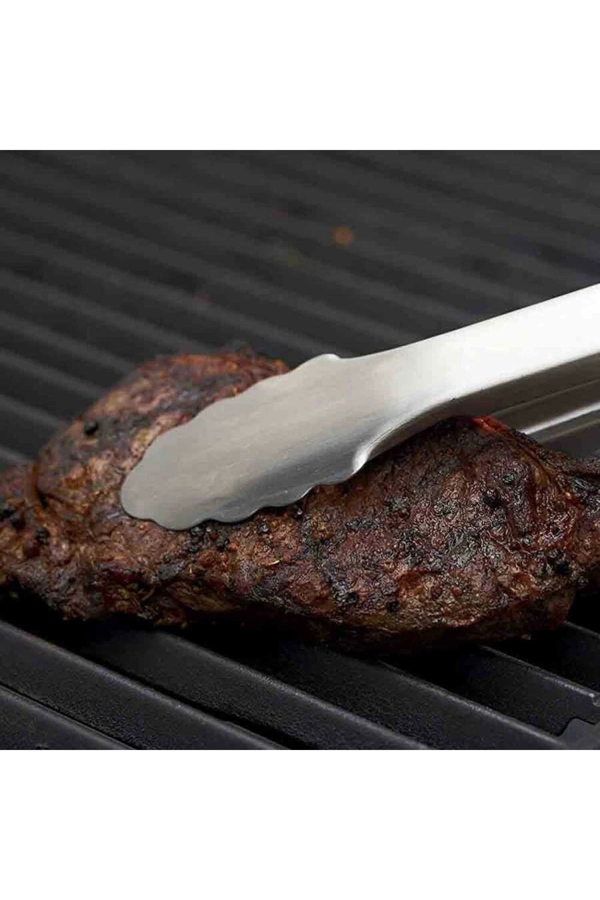 MUSENSO-Stainless Steel Barbecue Tongs |   Barbecue Tongs Black 35 cm (Pbm-35) 2