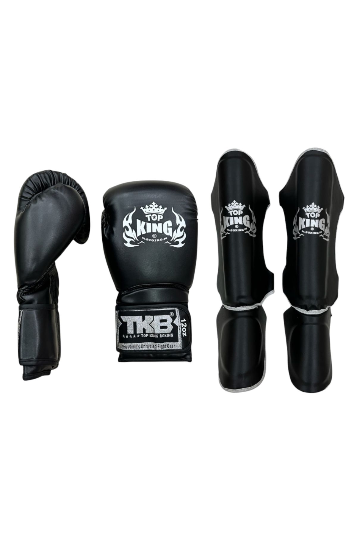 topking Boks eldiven kaval koruyucu set boks eldiveni ve kaval koruyucu
