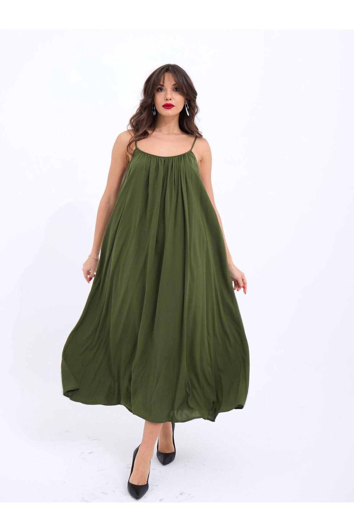 AhEs Shopping 7296 ELBİSE-HAKİ
