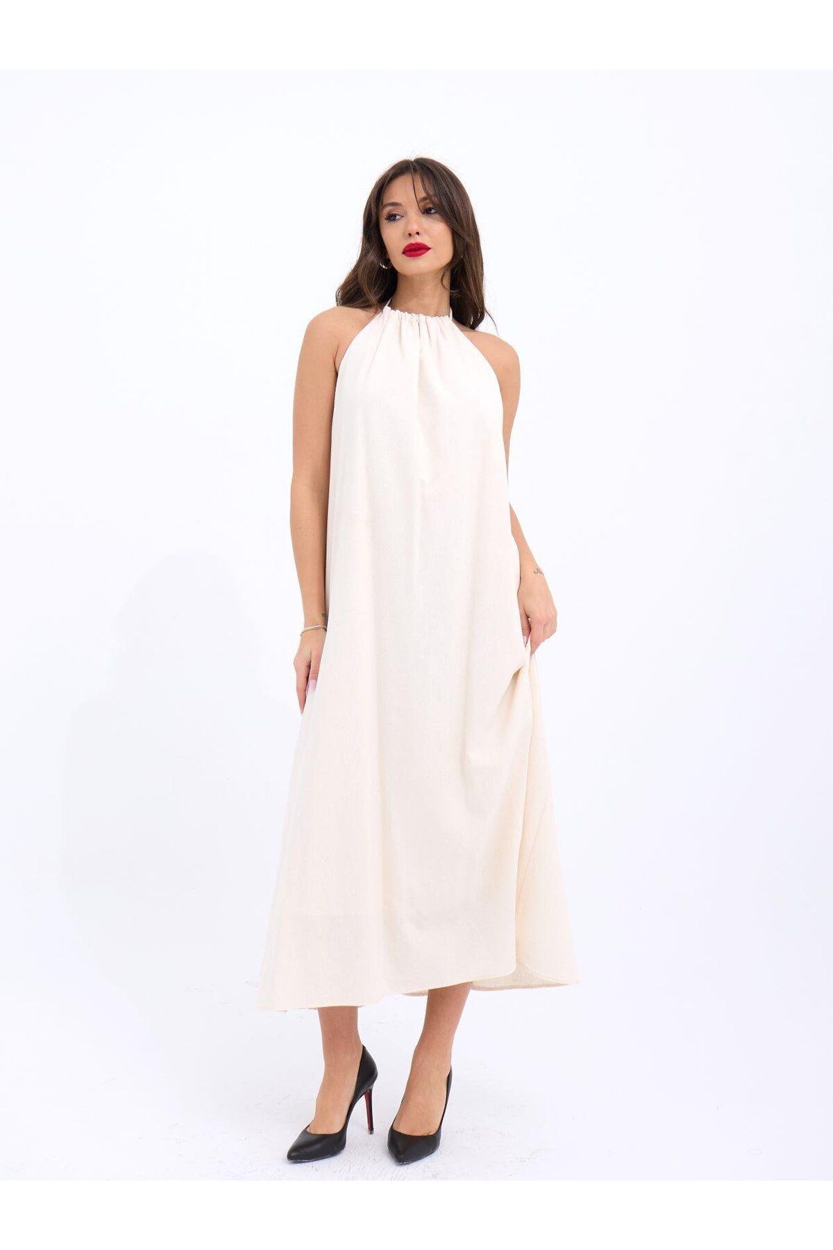 Deridün Yıldız Shoes 7369 ELBİSE-BEJ